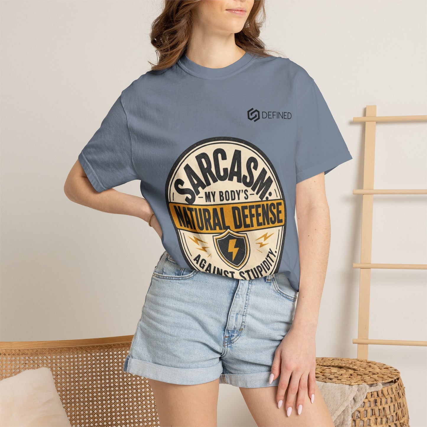 Sarcasm My Body's Natural Defense T-Shirt — Funny Graphic Tee