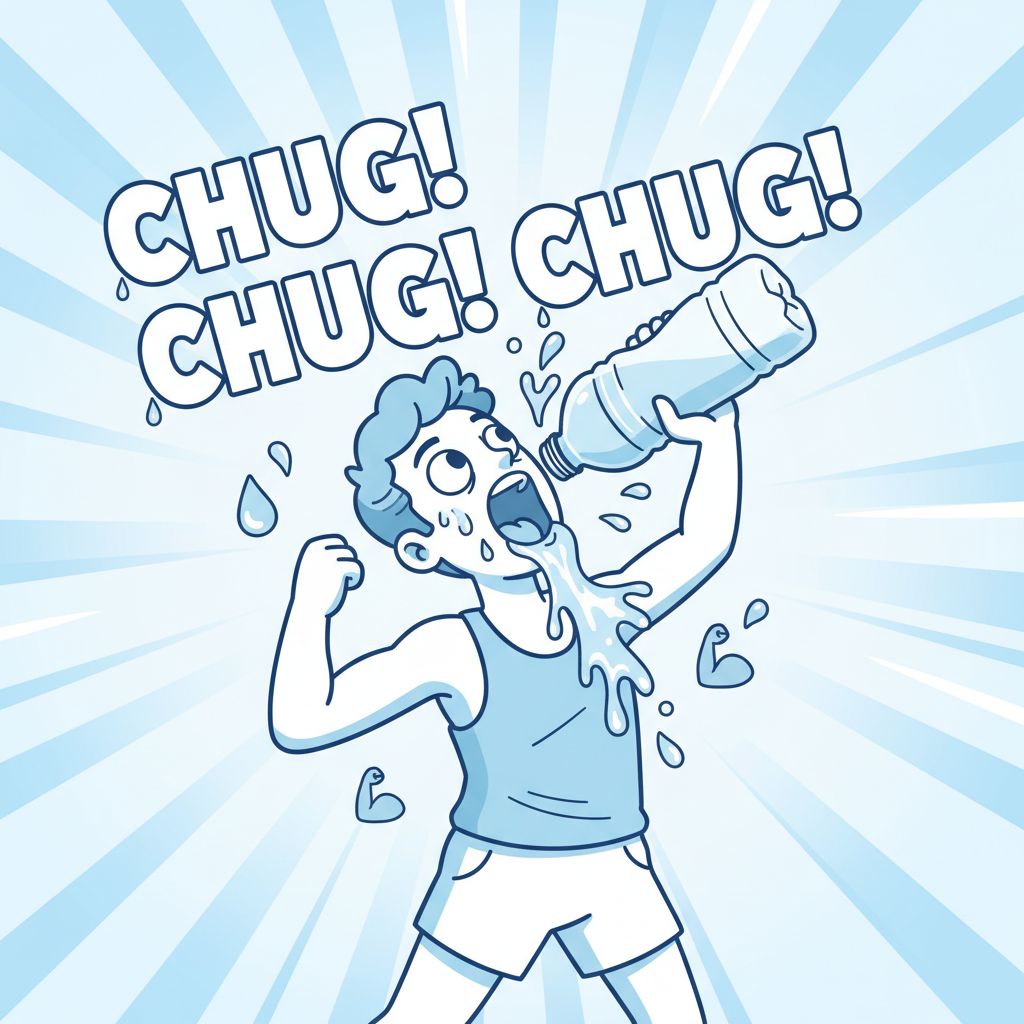 Chug Chug Chug = Water is life!