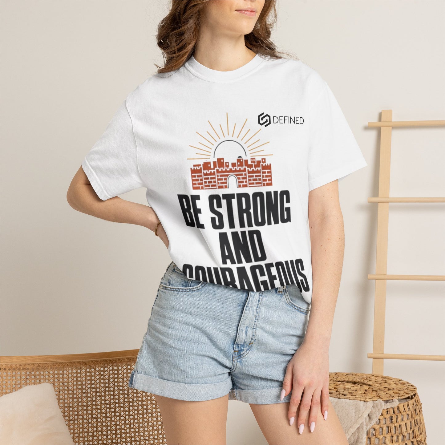 Be Strong and Courageous Tee | Joshua 1:9 Christian T-Shirt | Old Testament Streetwear