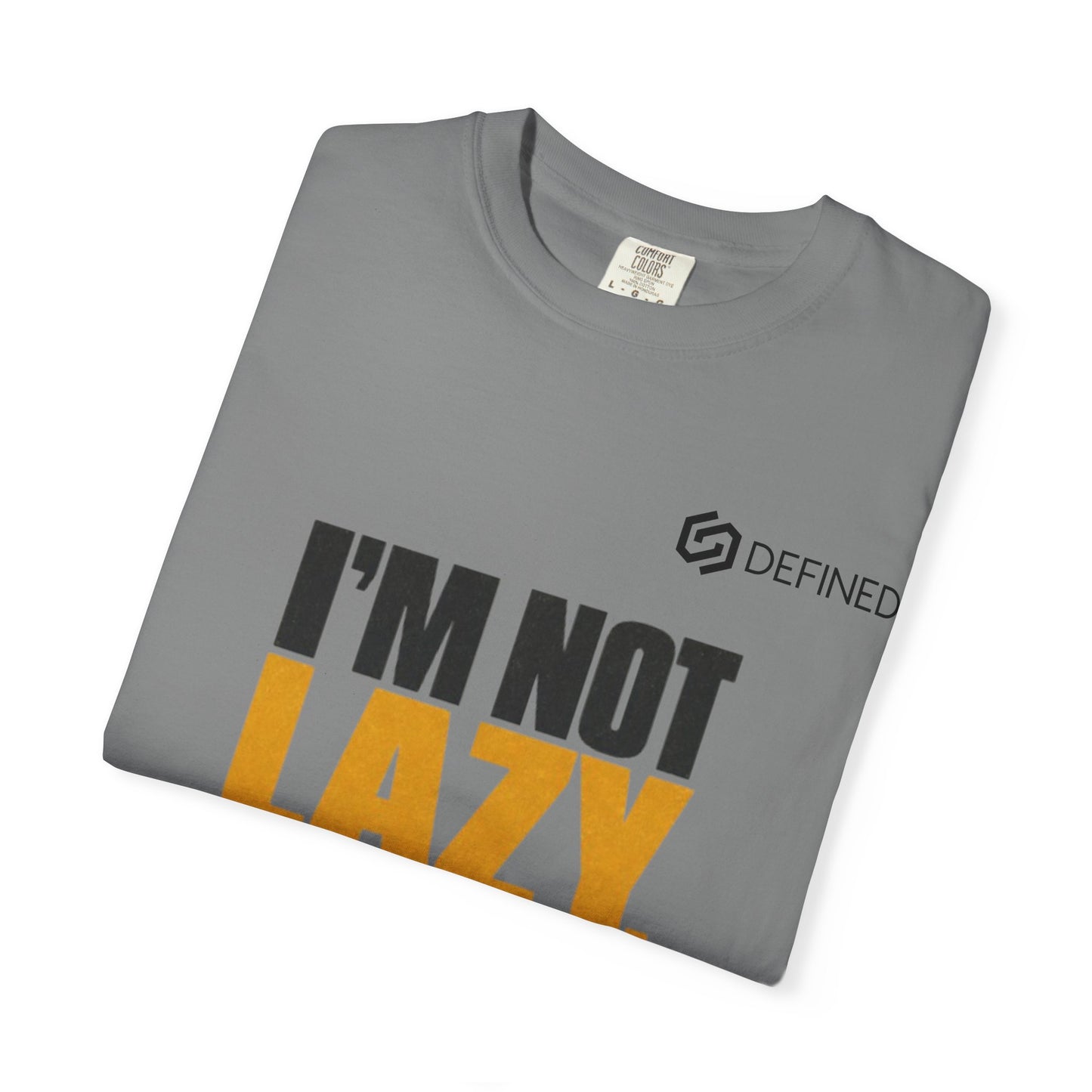 Energy-Saving Mode T-Shirt — "I’m Not Lazy" Graphic Tee