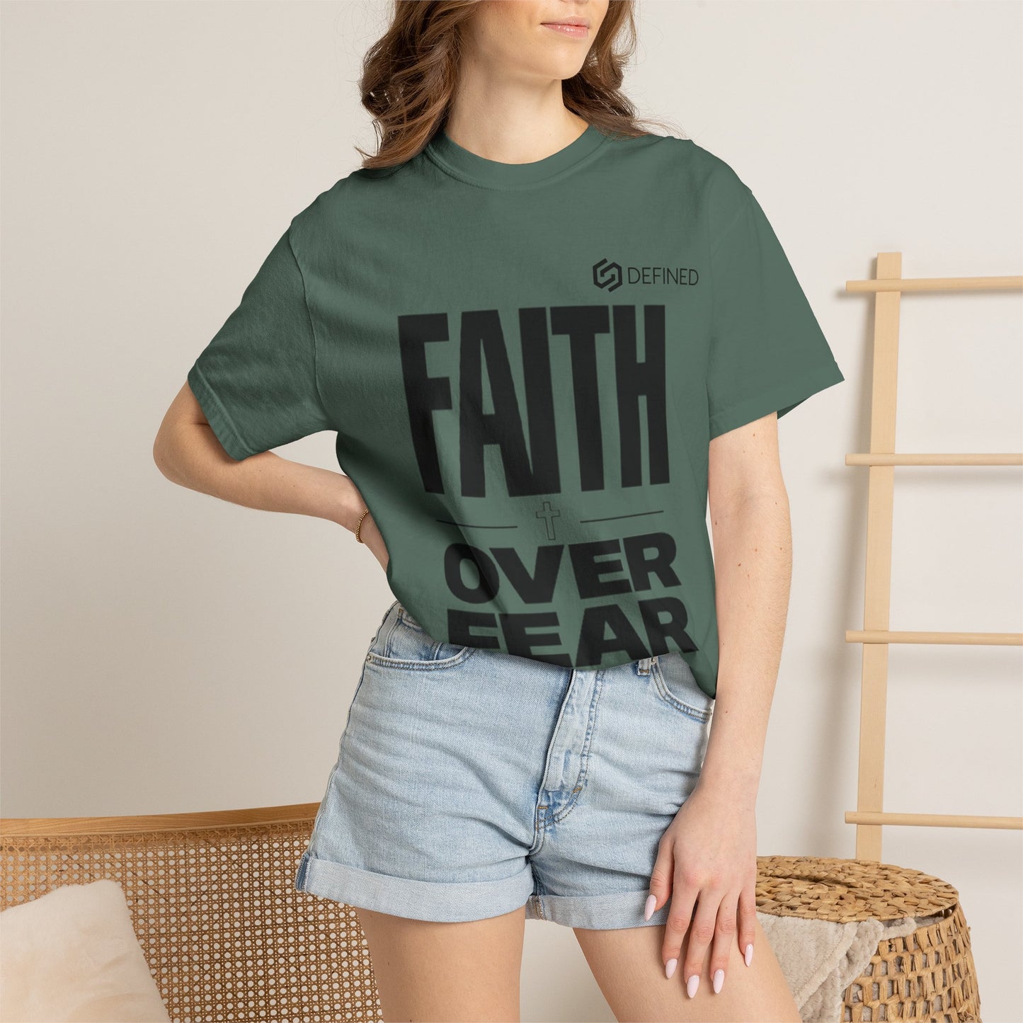 Faith Over Fear T-Shirt — Christian Inspirational Tee