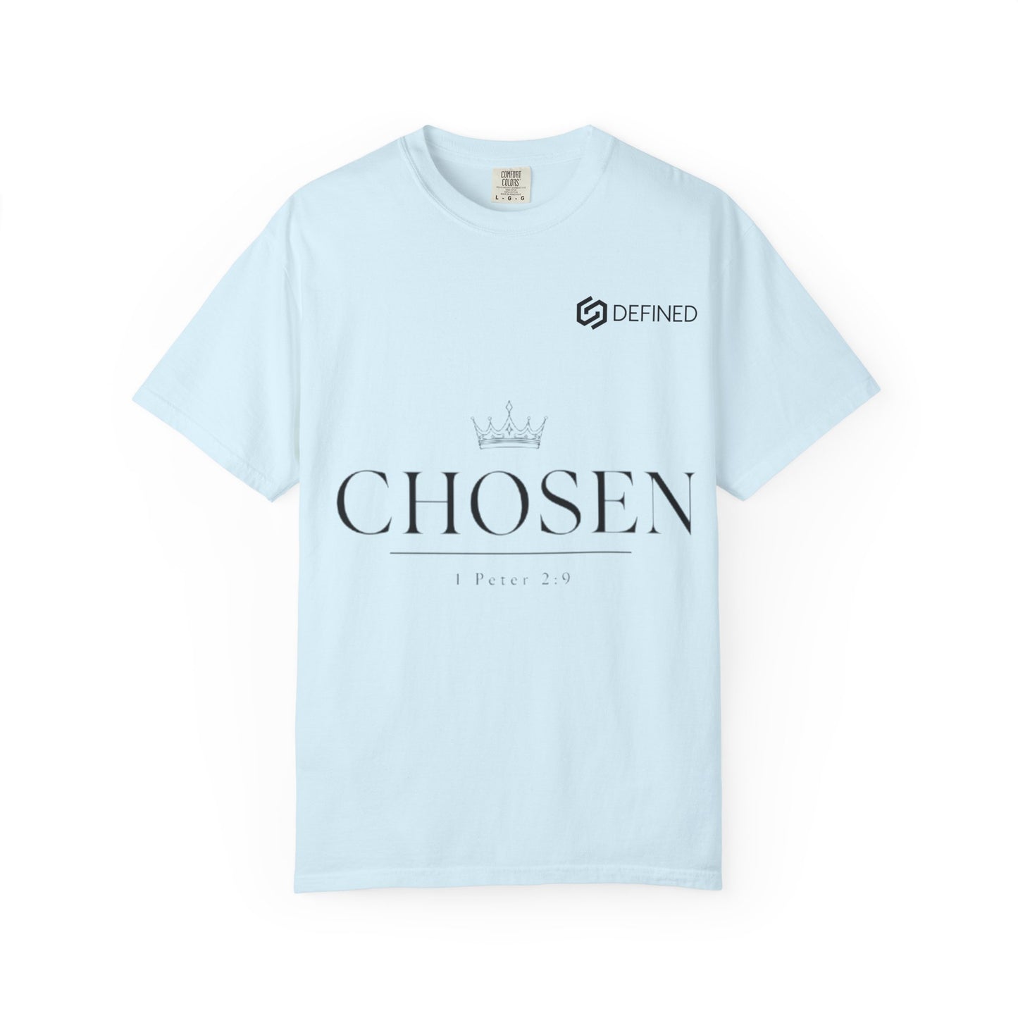 Chosen Crown T-Shirt — Inspirational Faith Graphic Tee (1 Peter 2:9)