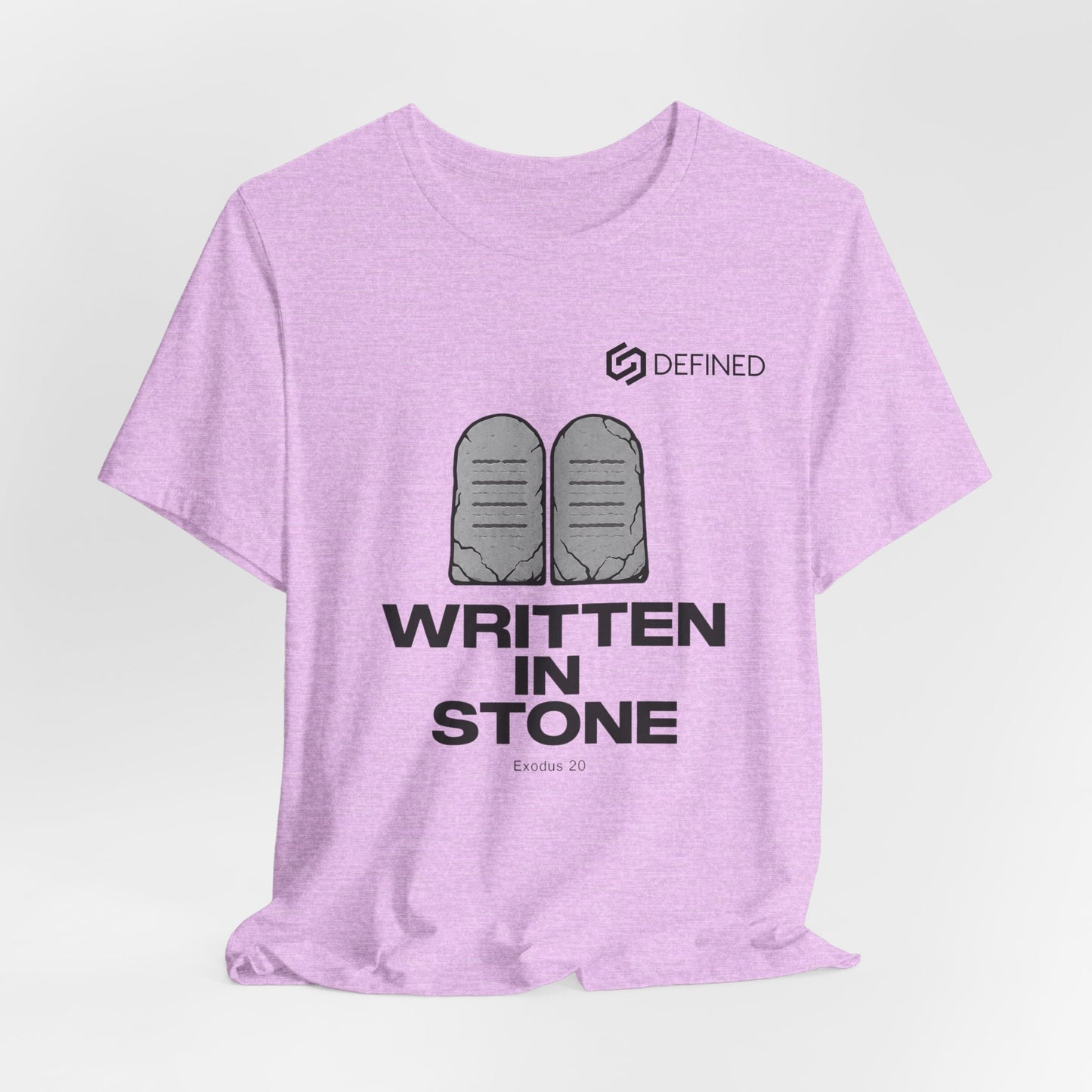 Written in Stone Tee | Exodus 20 Ten Commandments Christian T-Shirt | Old Testament Streetwear
