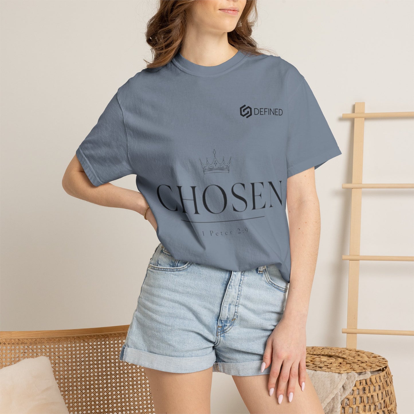 Chosen Crown T-Shirt — Inspirational Faith Graphic Tee (1 Peter 2:9)