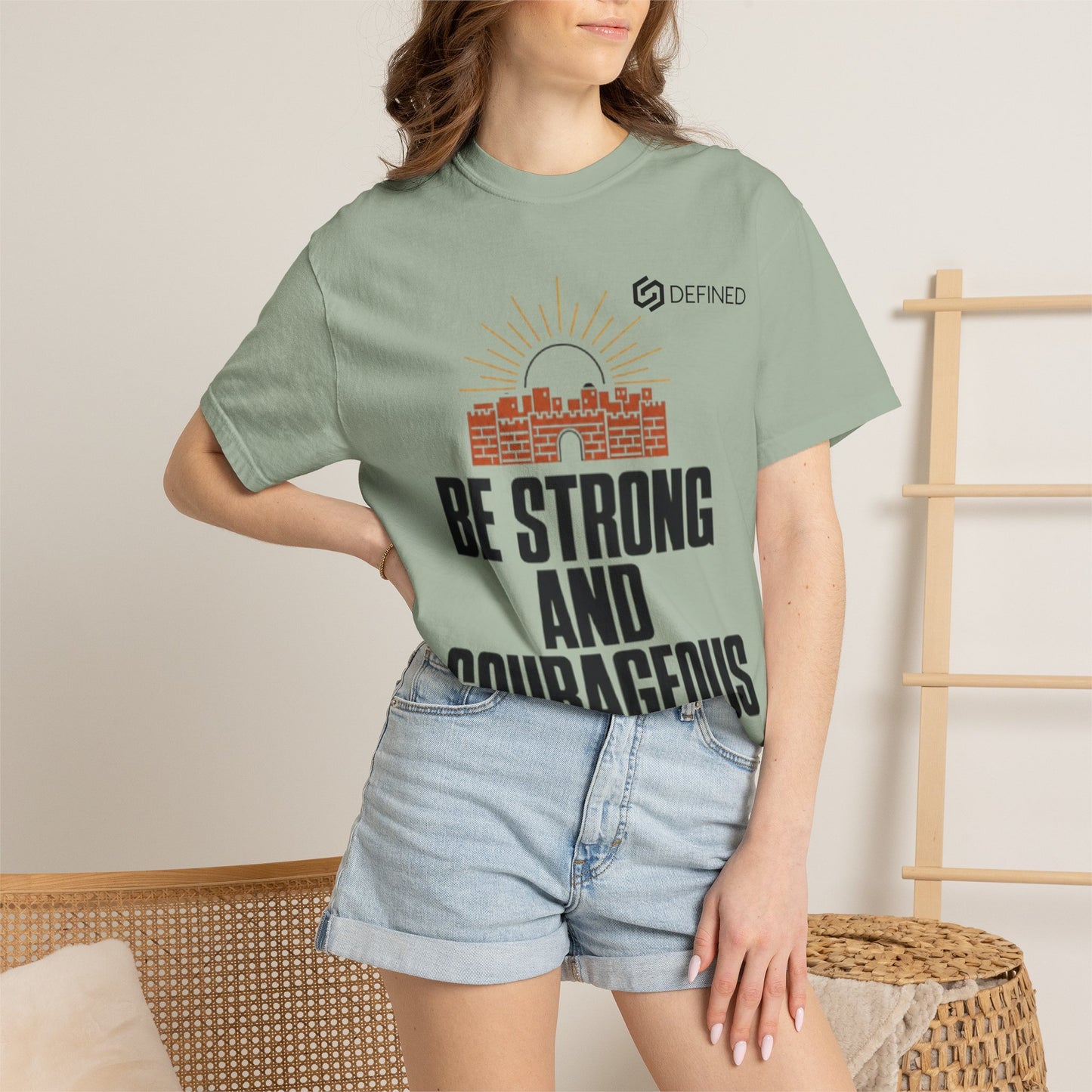 Be Strong and Courageous Tee | Joshua 1:9 Christian T-Shirt | Old Testament Streetwear