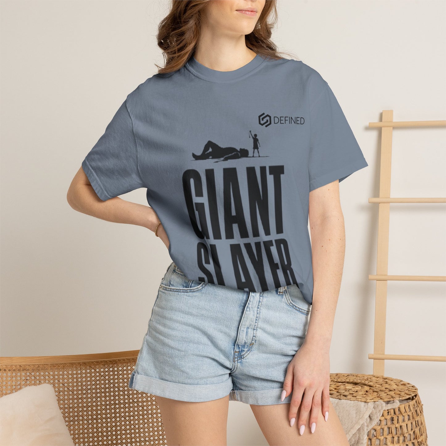 Giant Slayer Tee | 1 Samuel 17:45 David and Goliath Christian T-Shirt | Old Testament Streetwear