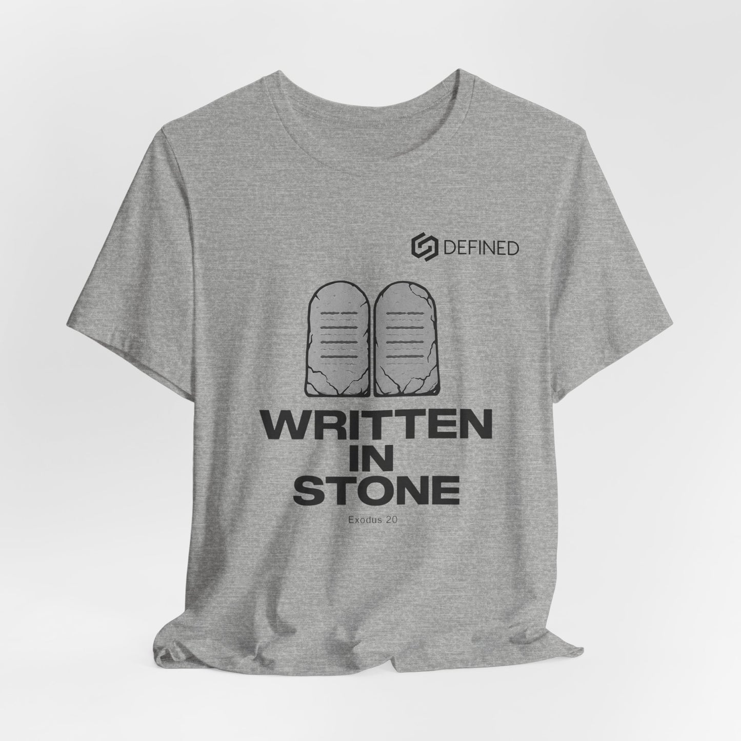 Written in Stone Tee | Exodus 20 Ten Commandments Christian T-Shirt | Old Testament Streetwear