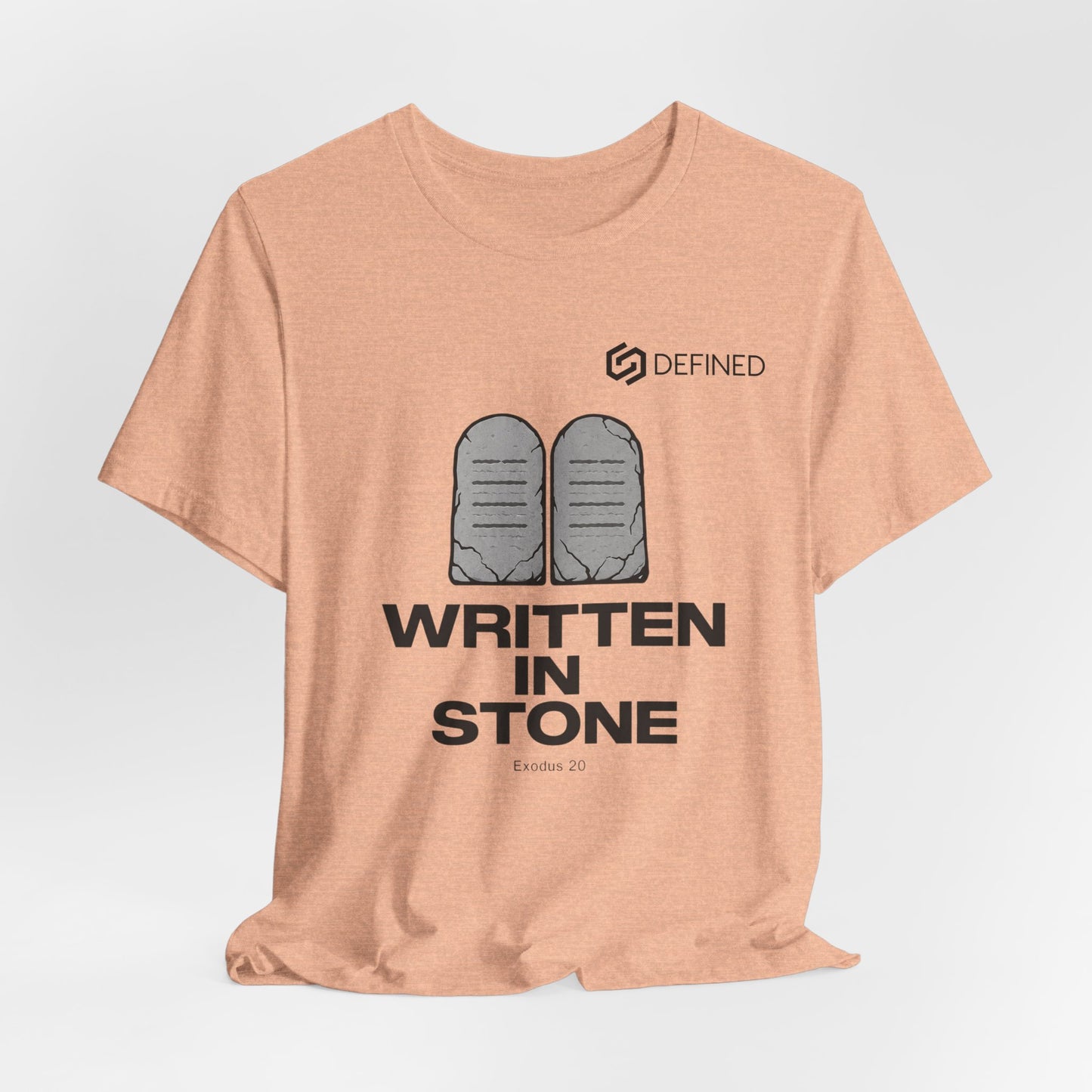 Written in Stone Tee | Exodus 20 Ten Commandments Christian T-Shirt | Old Testament Streetwear