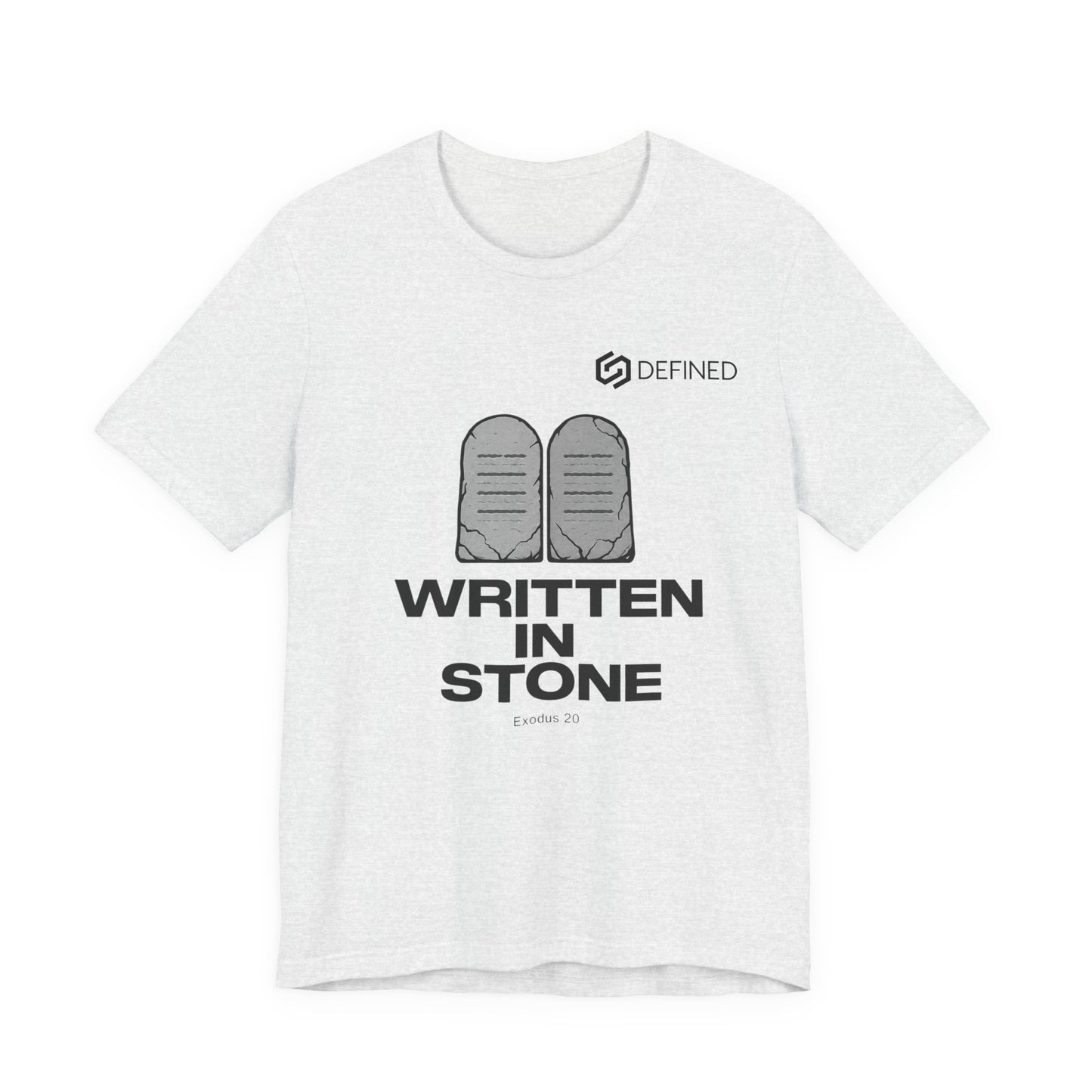 Written in Stone Tee | Exodus 20 Ten Commandments Christian T-Shirt | Old Testament Streetwear
