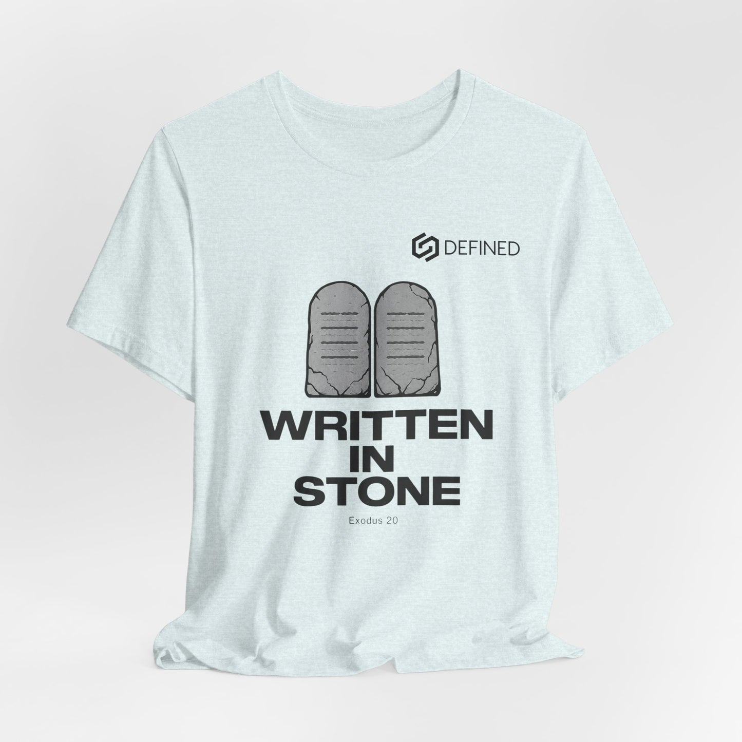 Written in Stone Tee | Exodus 20 Ten Commandments Christian T-Shirt | Old Testament Streetwear