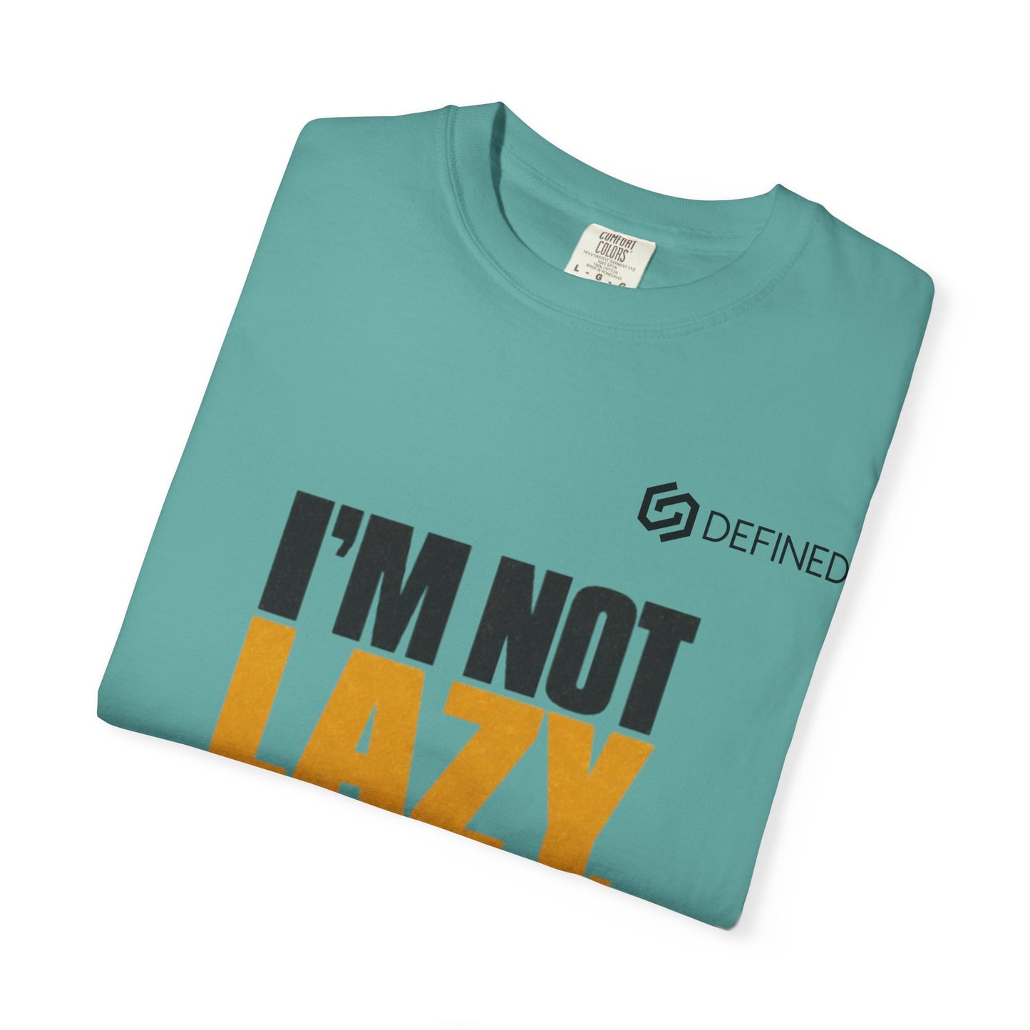 Energy-Saving Mode T-Shirt — "I’m Not Lazy" Graphic Tee