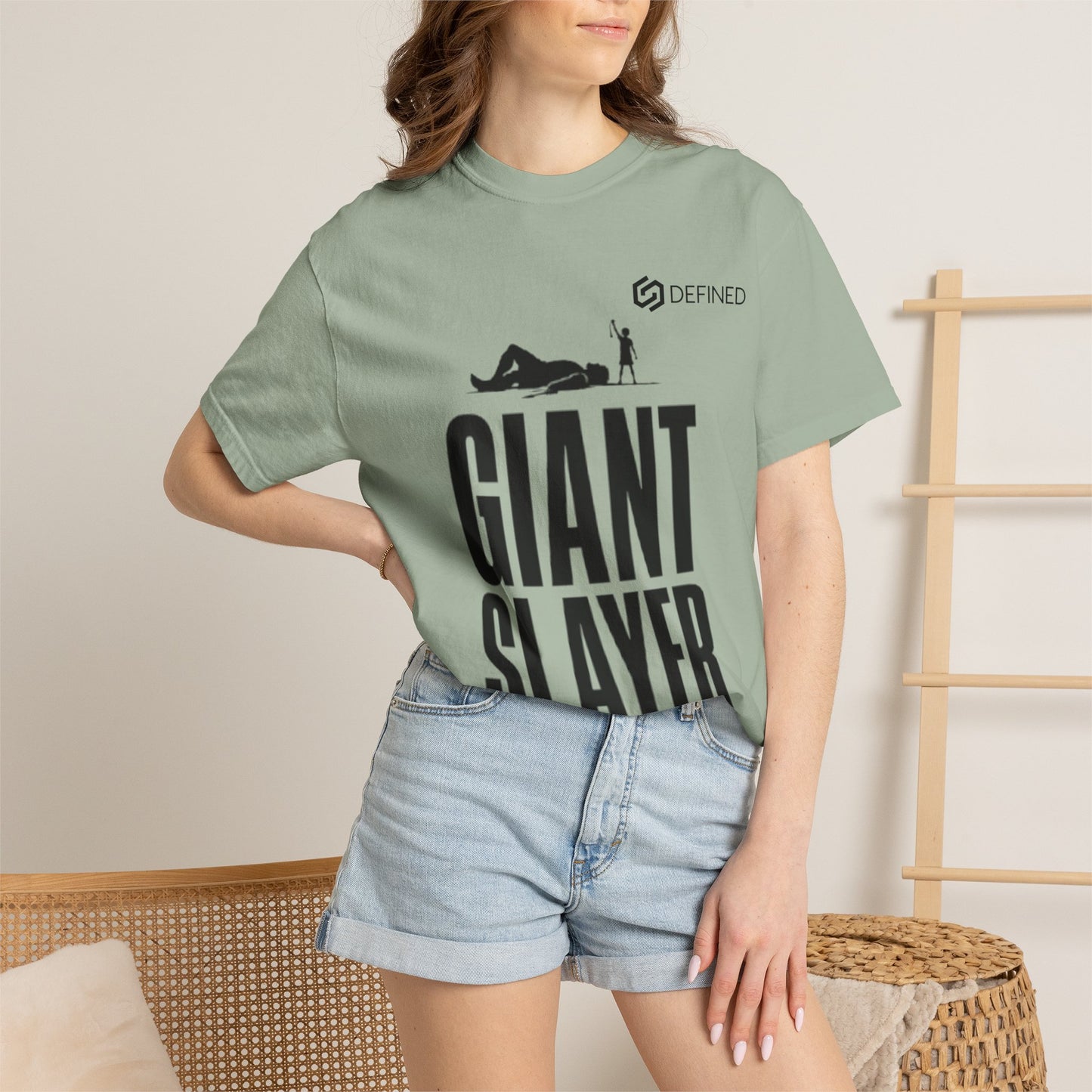 Giant Slayer Tee | 1 Samuel 17:45 David and Goliath Christian T-Shirt | Old Testament Streetwear
