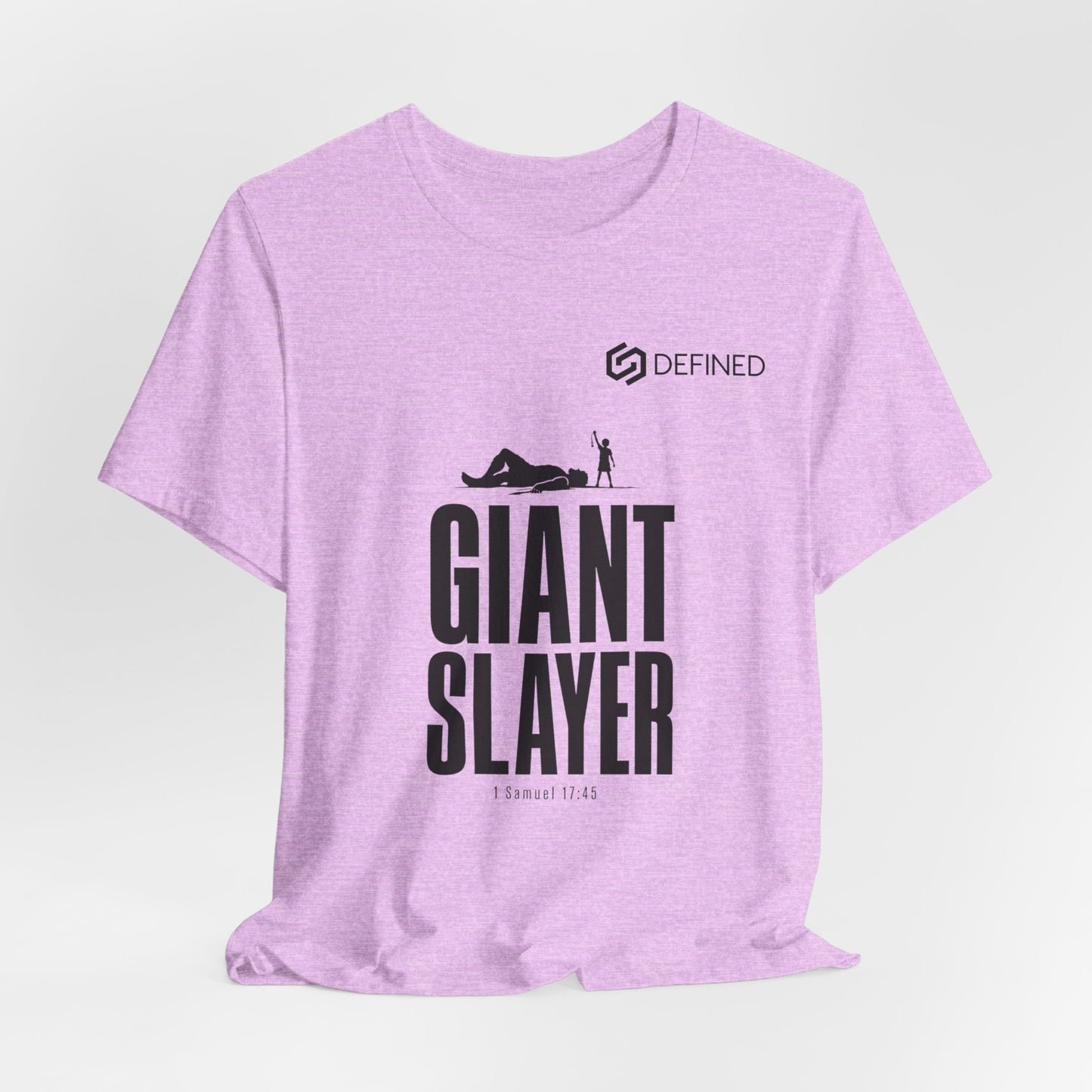 Giant Slayer Tee | 1 Samuel 17:45 David and Goliath Christian T-Shirt | Old Testament Streetwear