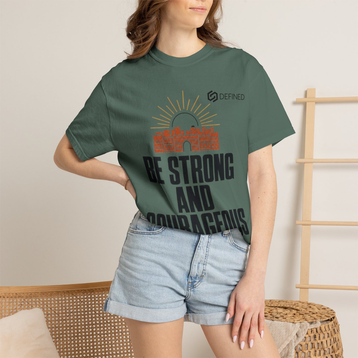Be Strong and Courageous Tee | Joshua 1:9 Christian T-Shirt | Old Testament Streetwear