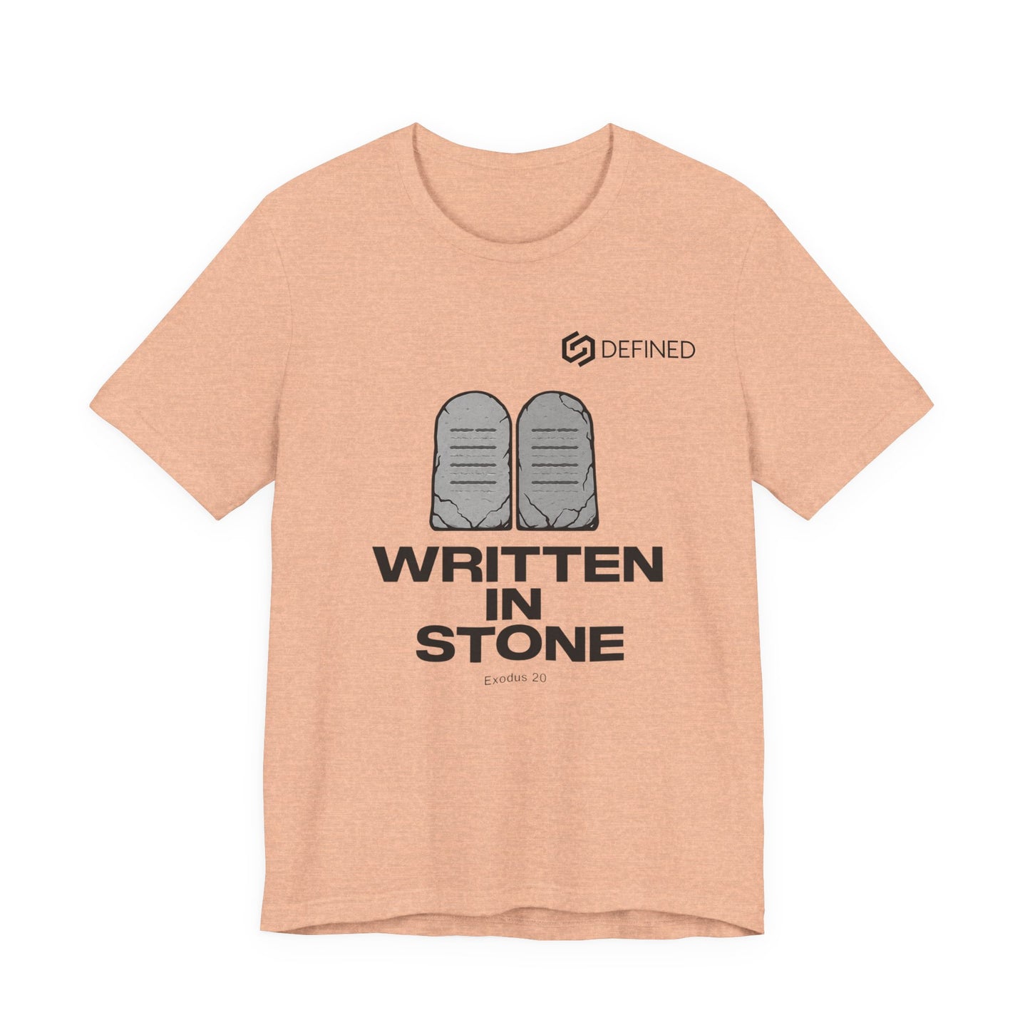 Written in Stone Tee | Exodus 20 Ten Commandments Christian T-Shirt | Old Testament Streetwear