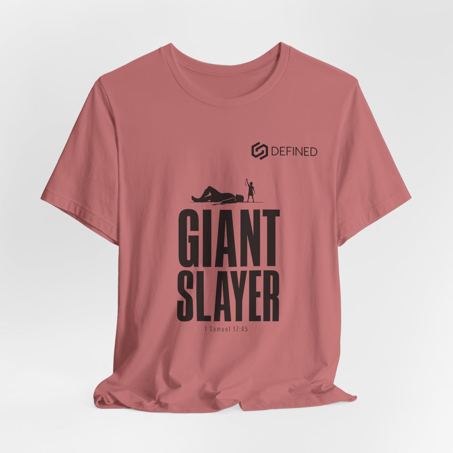 Giant Slayer Tee | 1 Samuel 17:45 David and Goliath Christian T-Shirt | Old Testament Streetwear