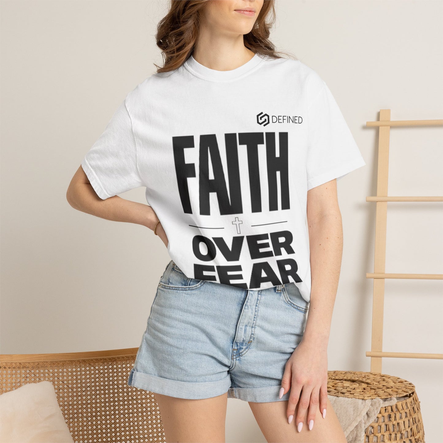 Faith Over Fear T-Shirt — Christian Inspirational Tee