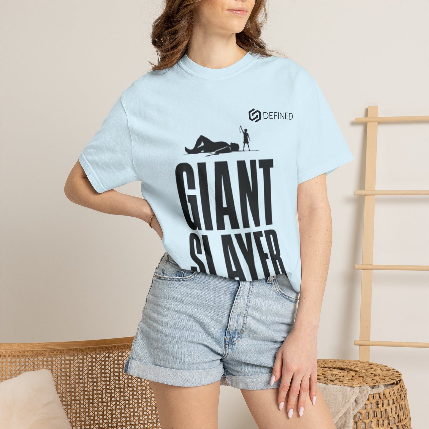 Giant Slayer Tee | 1 Samuel 17:45 David and Goliath Christian T-Shirt | Old Testament Streetwear