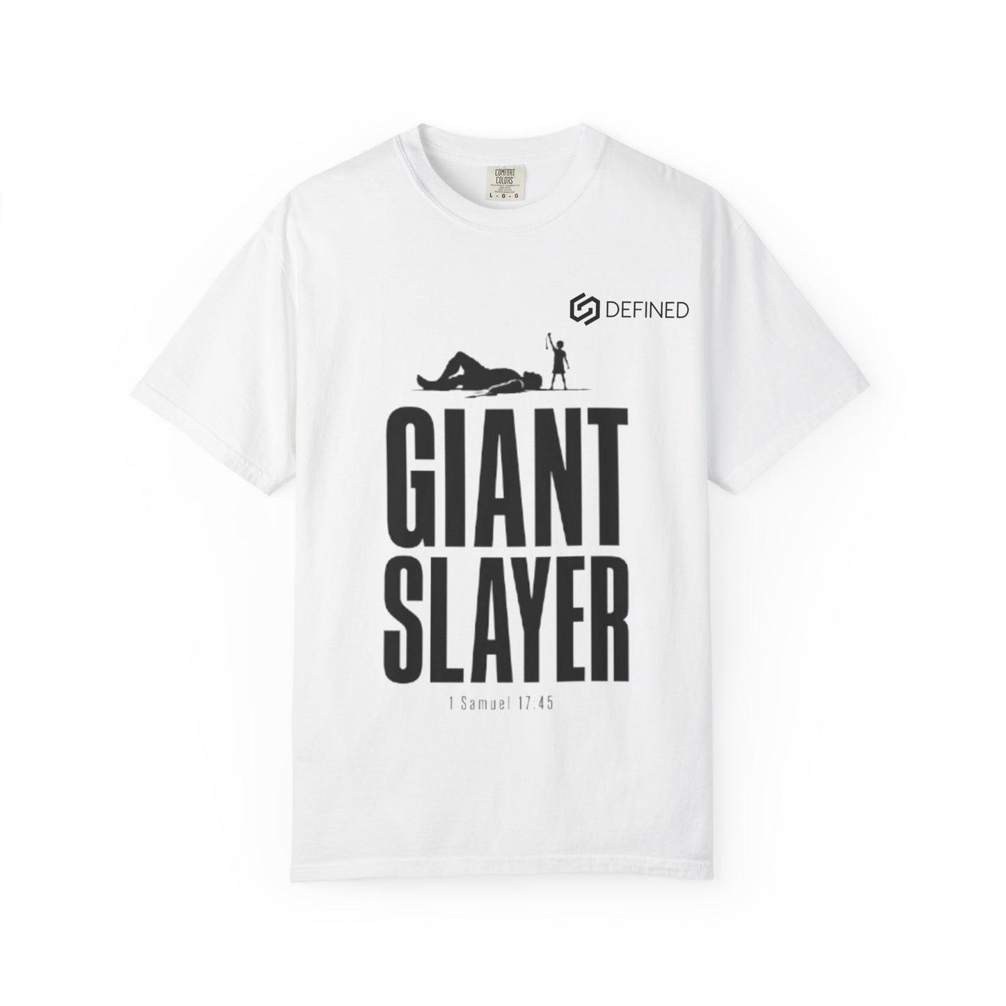 Giant Slayer Tee | 1 Samuel 17:45 David and Goliath Christian T-Shirt | Old Testament Streetwear