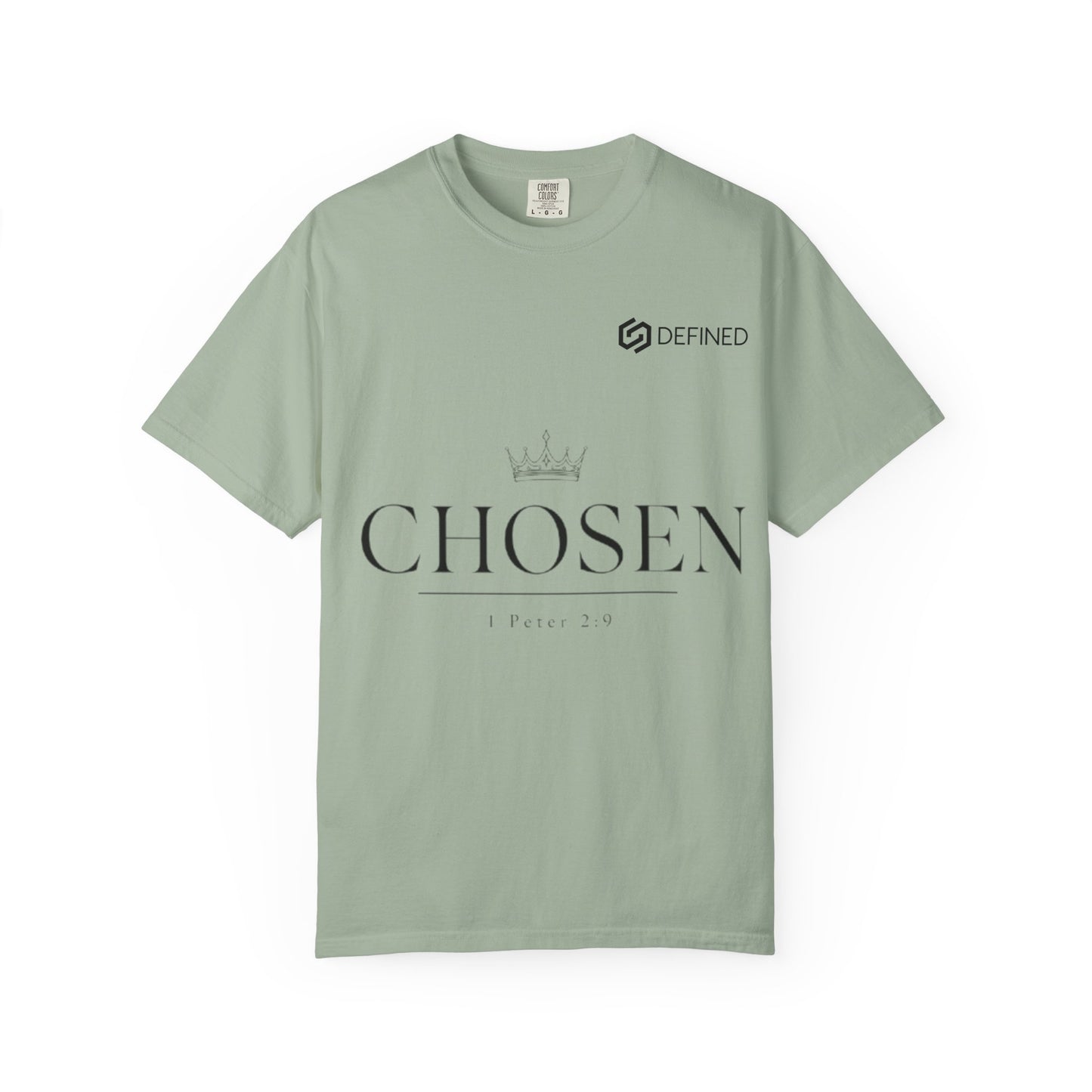 Chosen Crown T-Shirt — Inspirational Faith Graphic Tee (1 Peter 2:9)