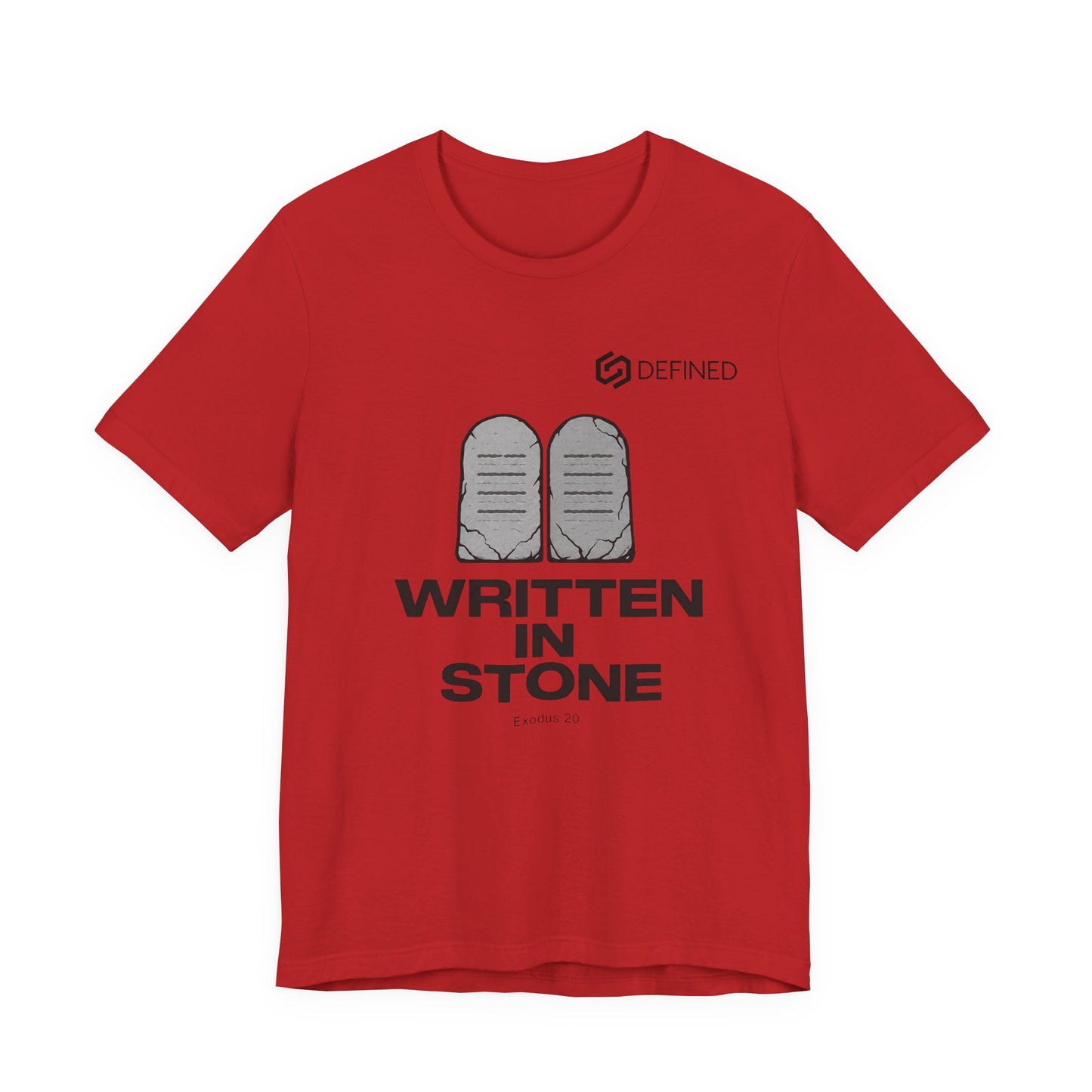 Written in Stone Tee | Exodus 20 Ten Commandments Christian T-Shirt | Old Testament Streetwear