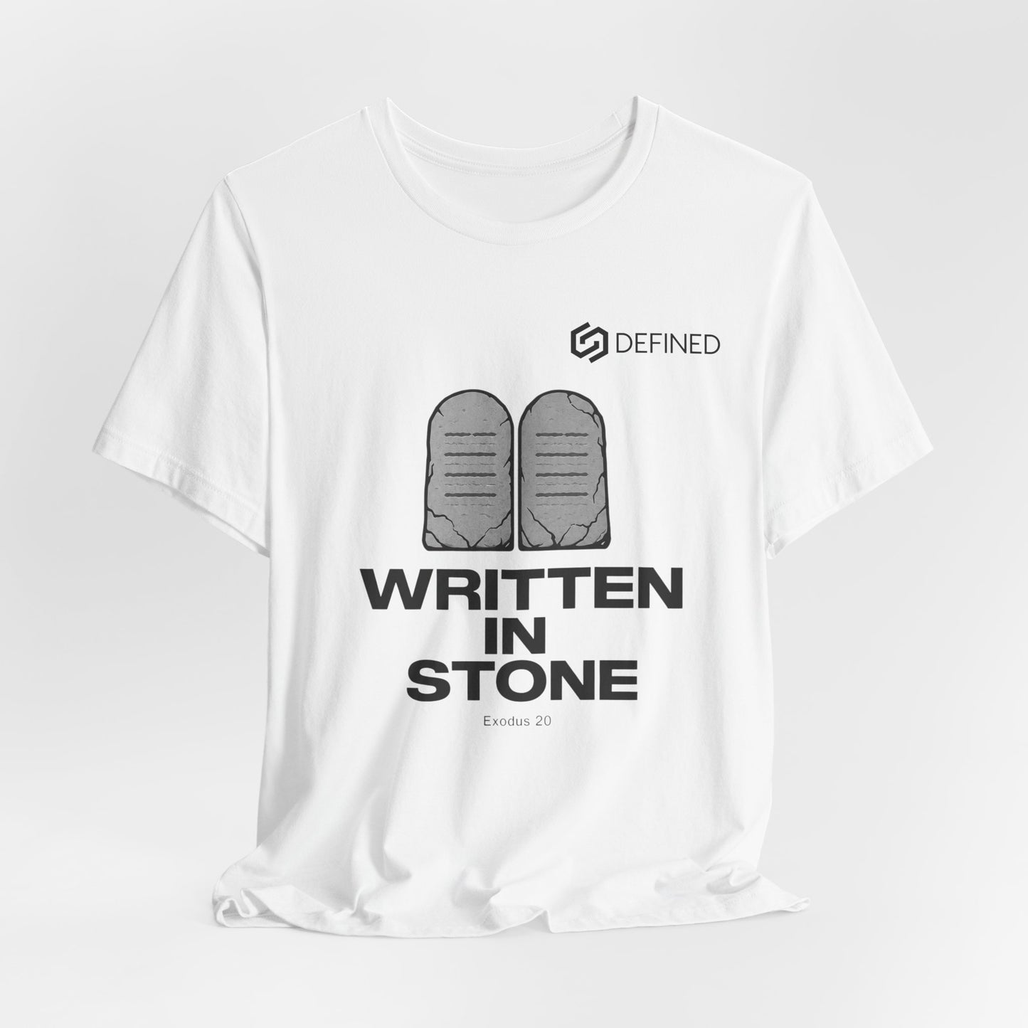 Written in Stone Tee | Exodus 20 Ten Commandments Christian T-Shirt | Old Testament Streetwear