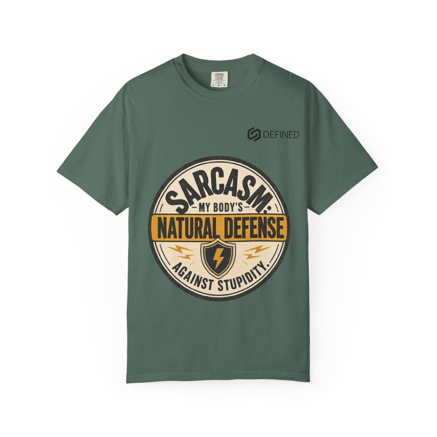 Sarcasm My Body's Natural Defense T-Shirt — Funny Graphic Tee