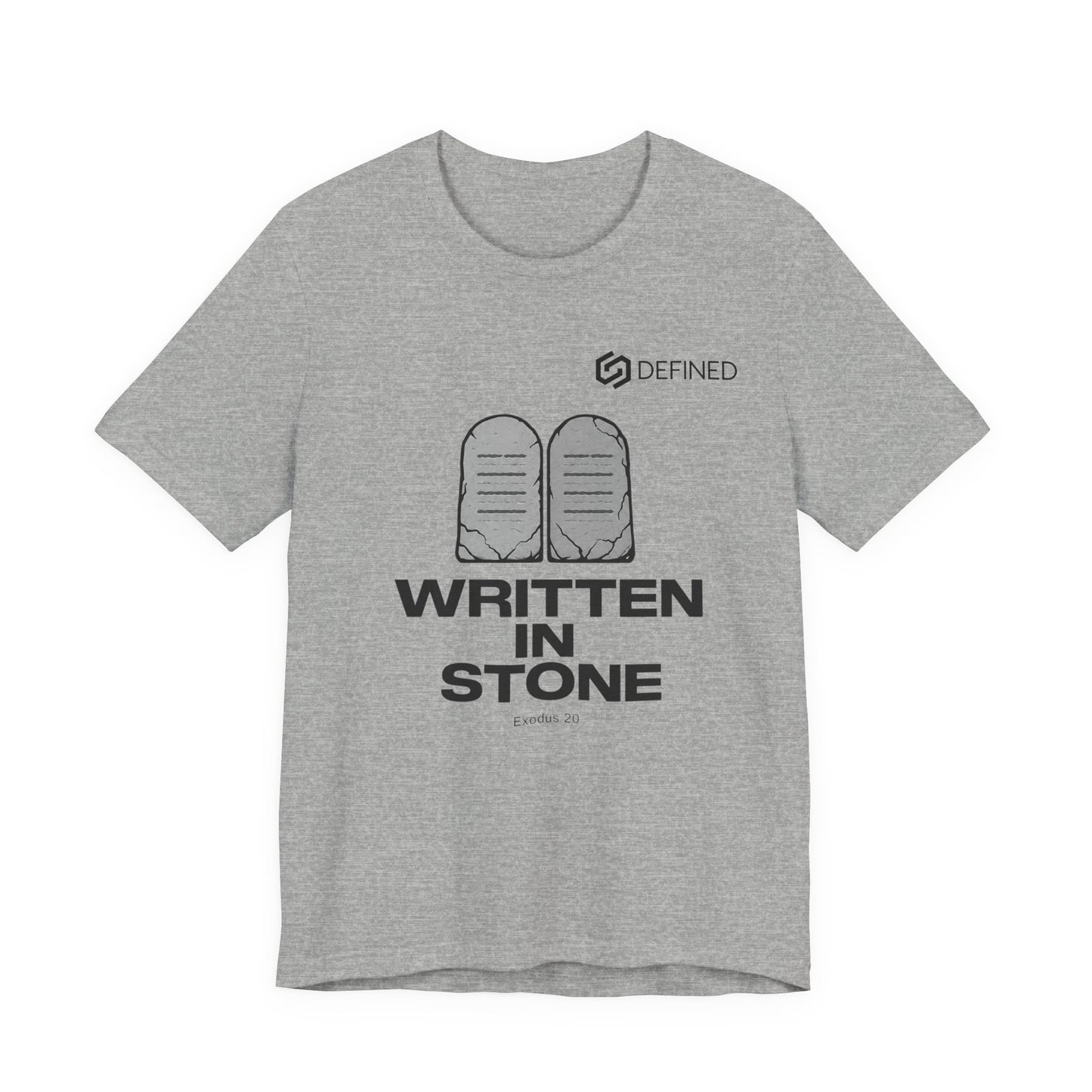 Written in Stone Tee | Exodus 20 Ten Commandments Christian T-Shirt | Old Testament Streetwear