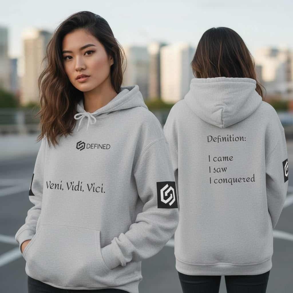 Veni, vidi, vici™ Hooded Sweatshirt.