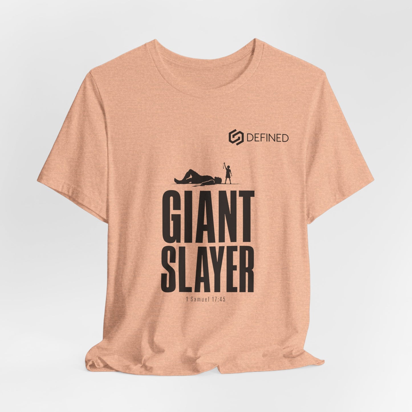 Giant Slayer Tee | 1 Samuel 17:45 David and Goliath Christian T-Shirt | Old Testament Streetwear