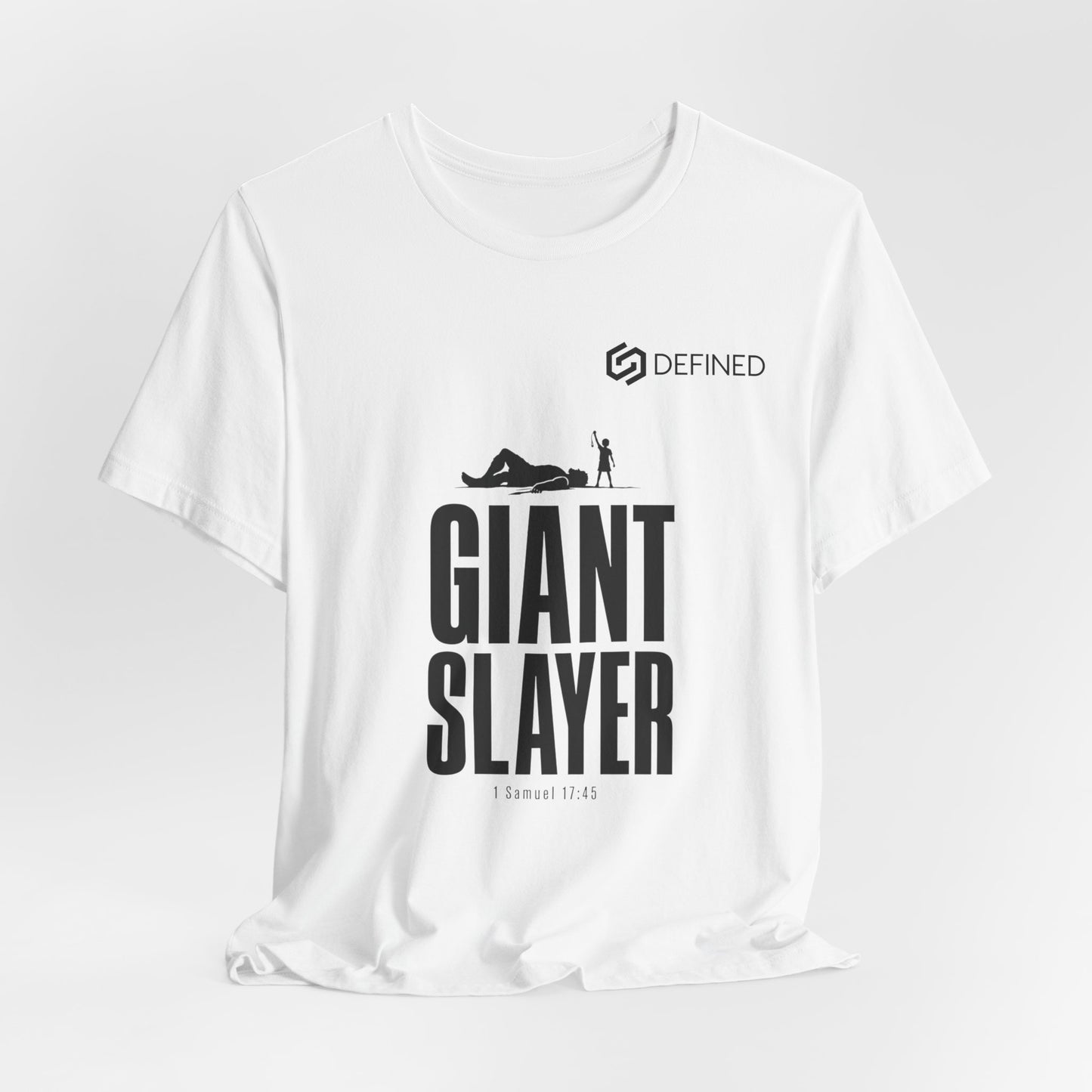 Giant Slayer Tee | 1 Samuel 17:45 David and Goliath Christian T-Shirt | Old Testament Streetwear