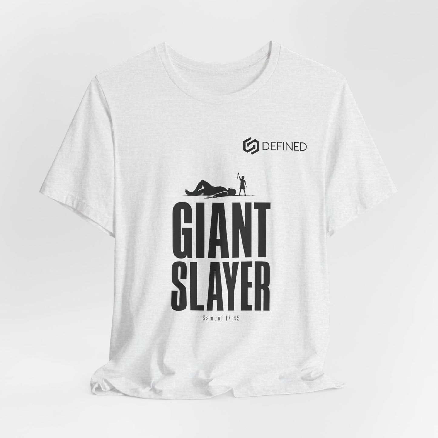 Giant Slayer Tee | 1 Samuel 17:45 David and Goliath Christian T-Shirt | Old Testament Streetwear