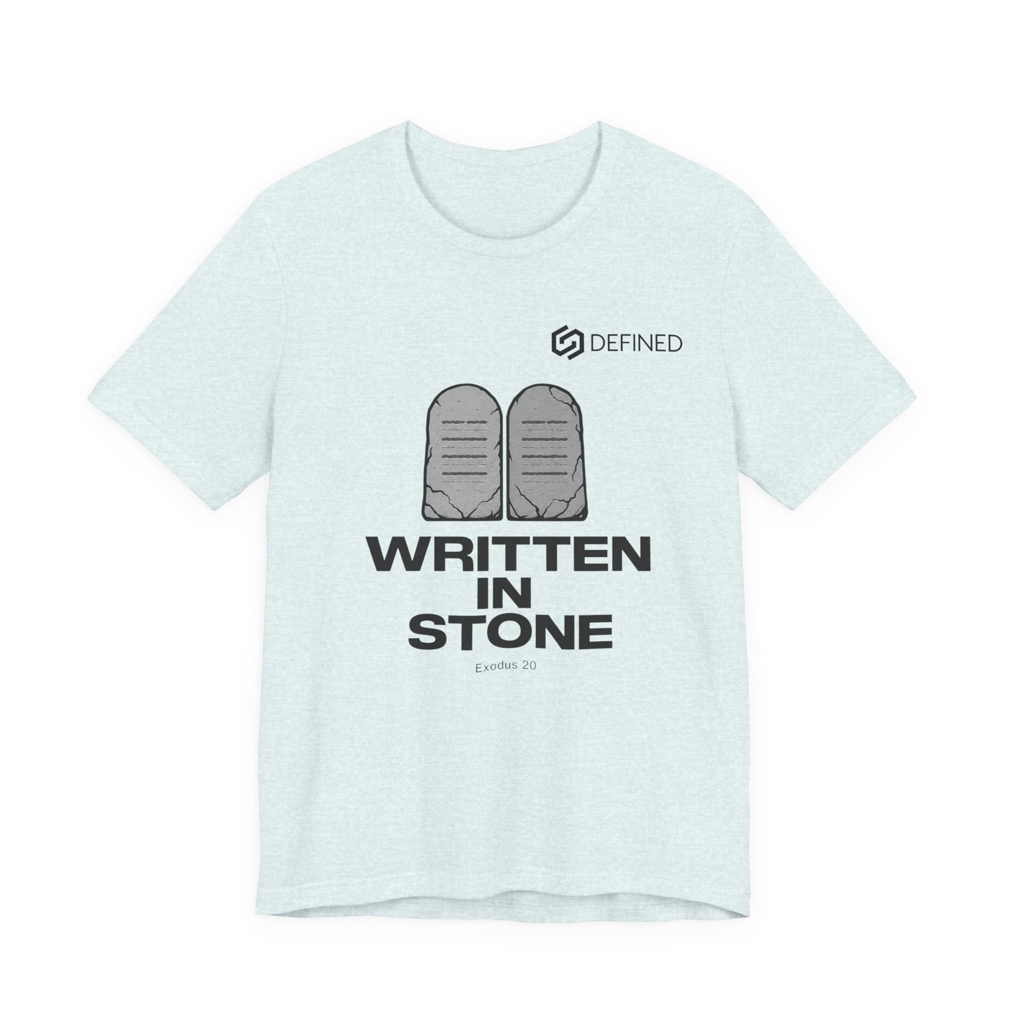 Written in Stone Tee | Exodus 20 Ten Commandments Christian T-Shirt | Old Testament Streetwear