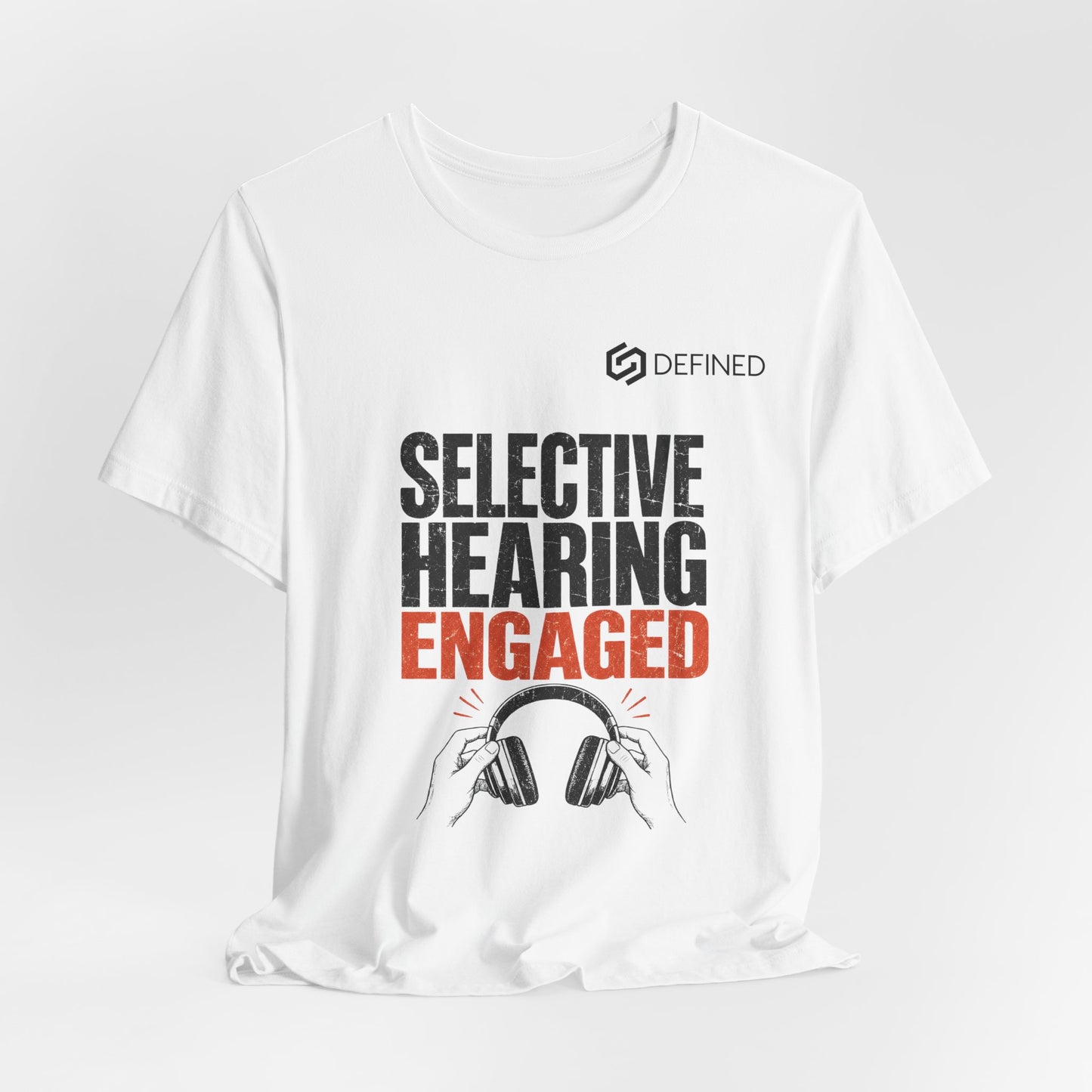 Selective Hearing Engaged Tee | Funny Vintage Distressed Graphic T-Shirt
