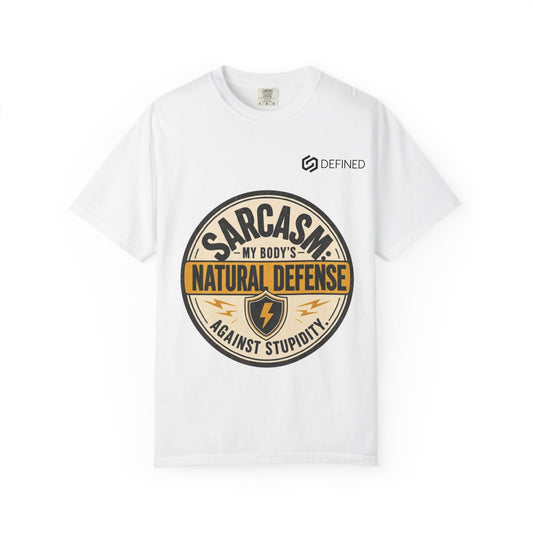 Sarcasm My Body's Natural Defense T-Shirt — Funny Graphic Tee