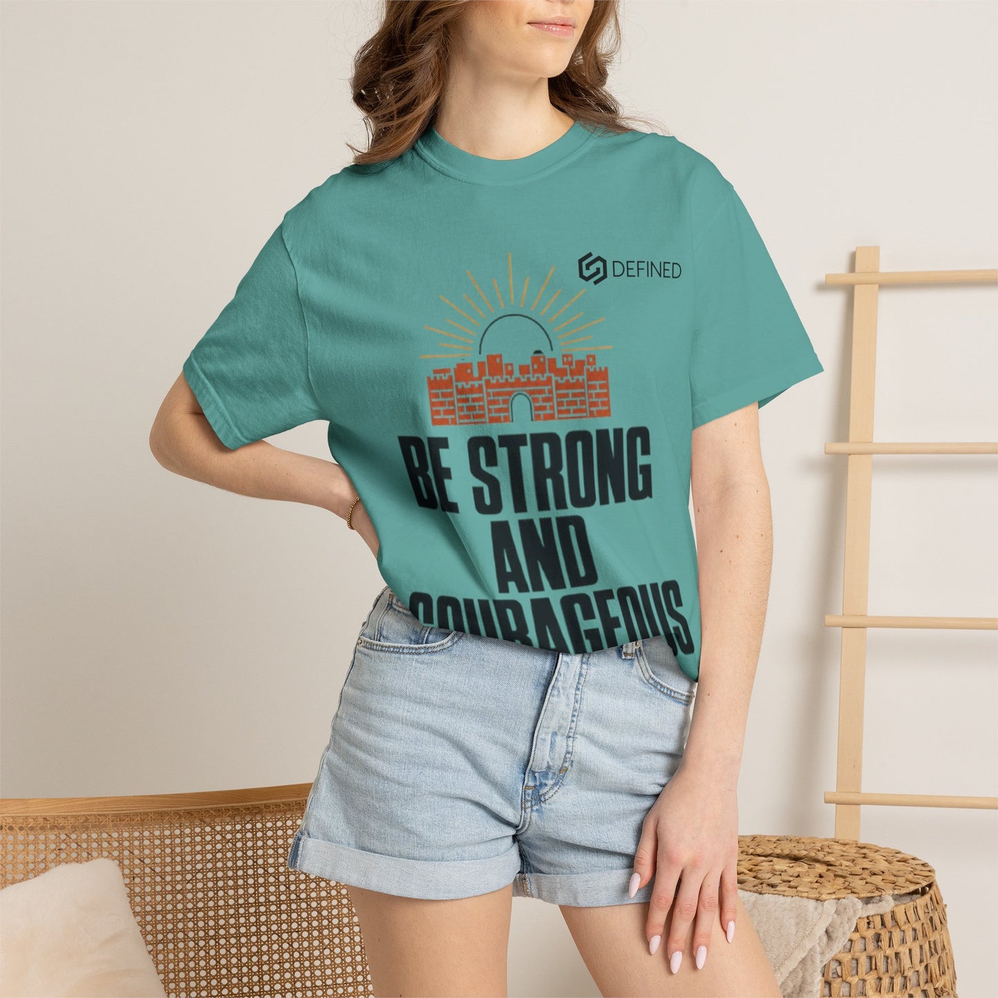 Be Strong and Courageous Tee | Joshua 1:9 Christian T-Shirt | Old Testament Streetwear