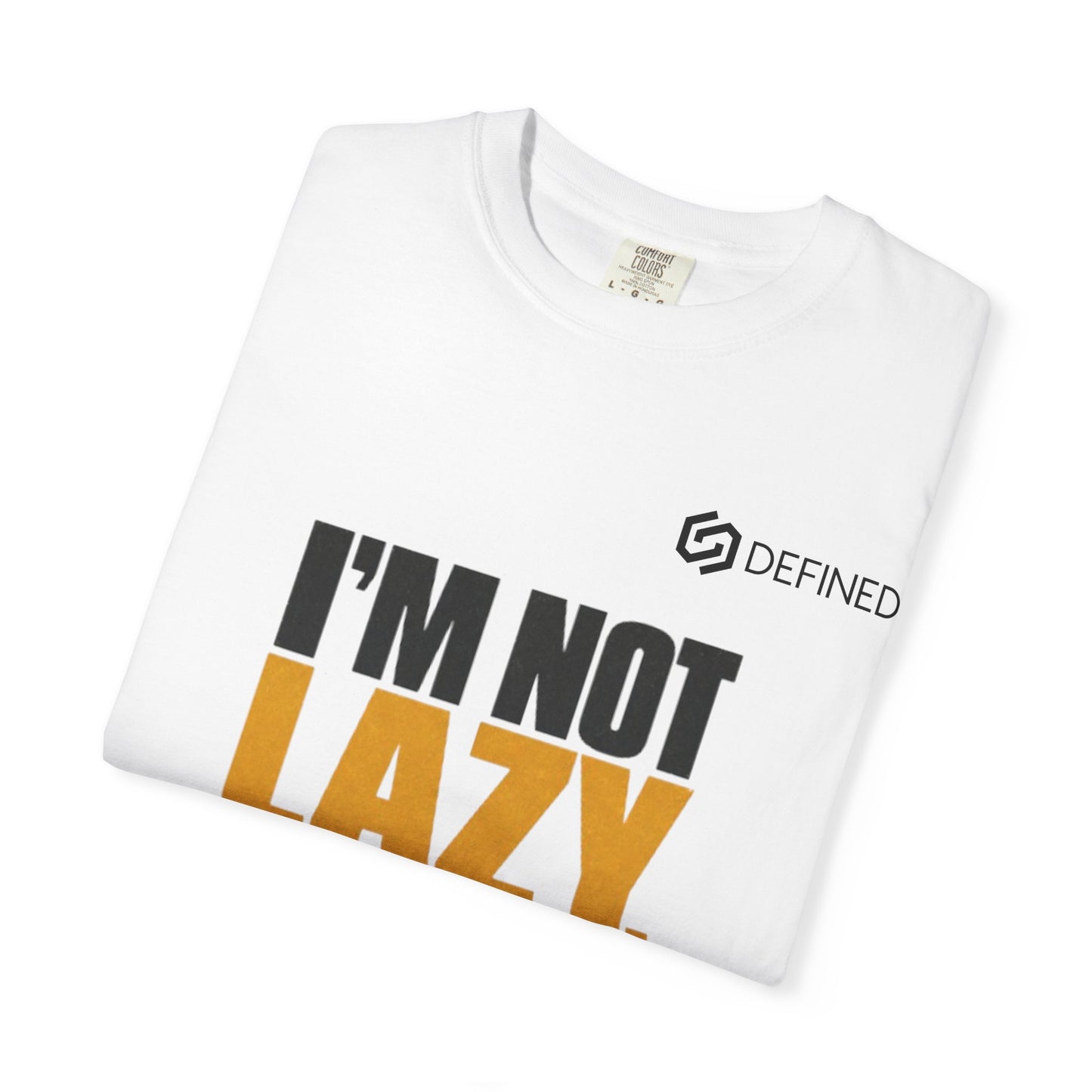 Energy-Saving Mode T-Shirt — "I’m Not Lazy" Graphic Tee
