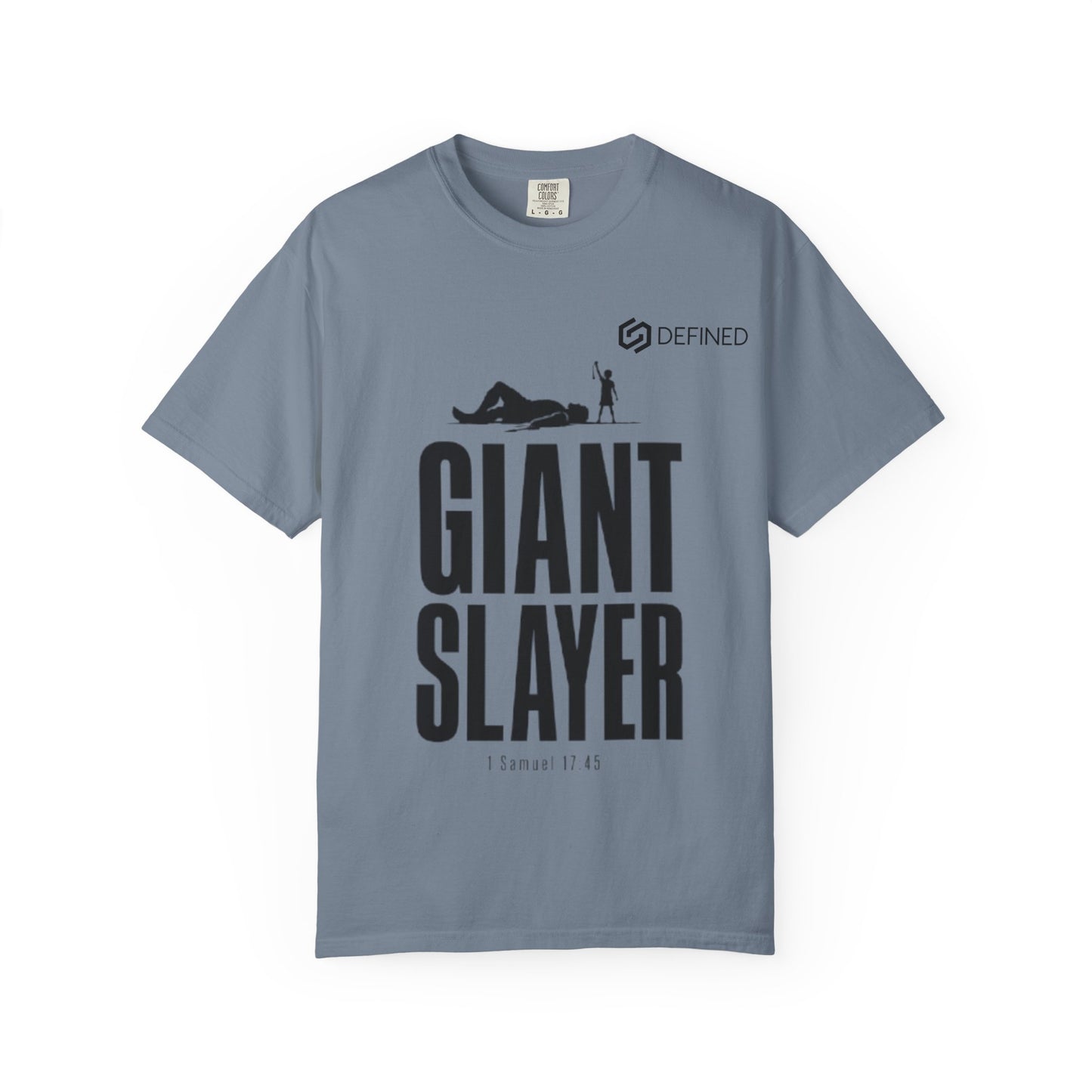 Giant Slayer Tee | 1 Samuel 17:45 David and Goliath Christian T-Shirt | Old Testament Streetwear