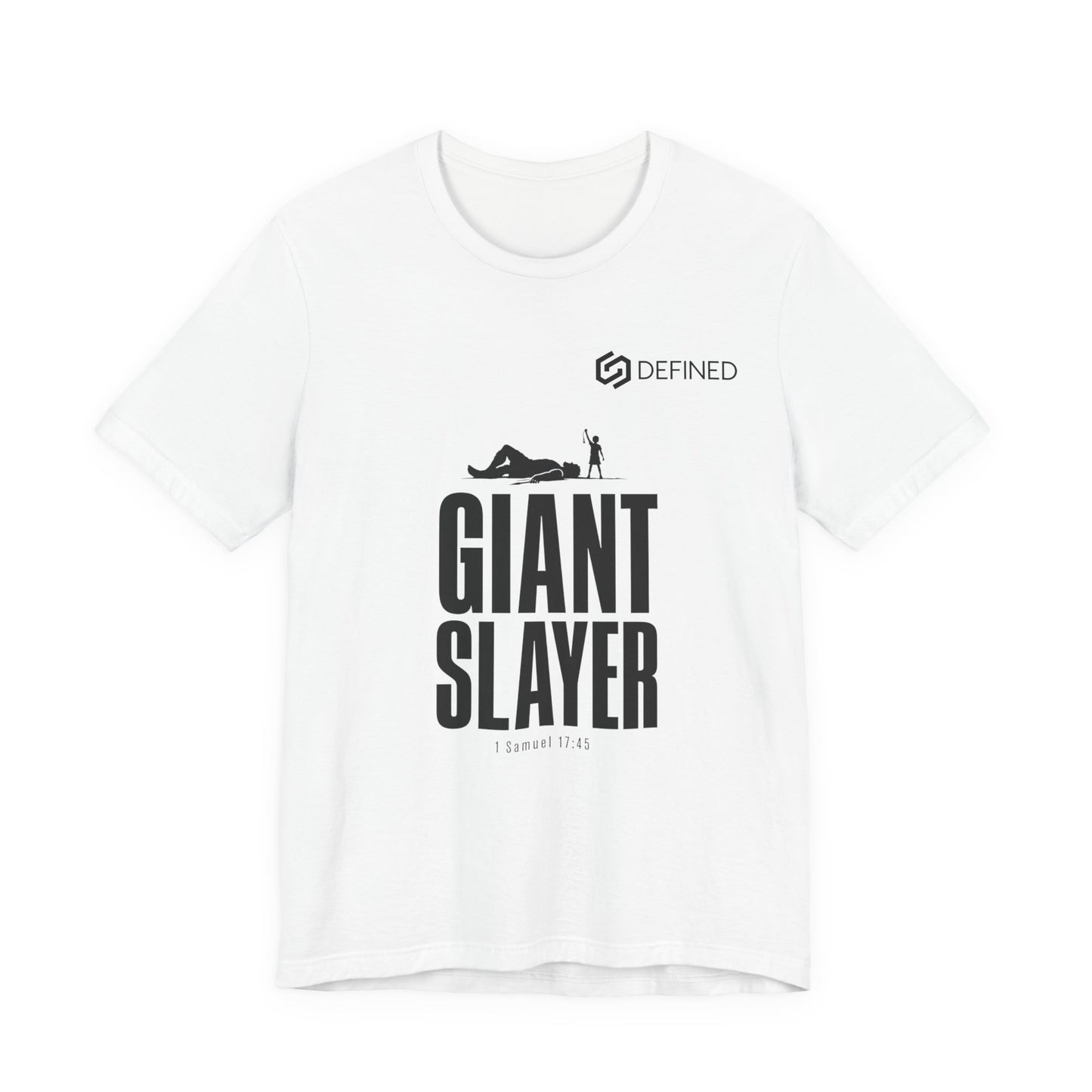 Giant Slayer Tee | 1 Samuel 17:45 David and Goliath Christian T-Shirt | Old Testament Streetwear