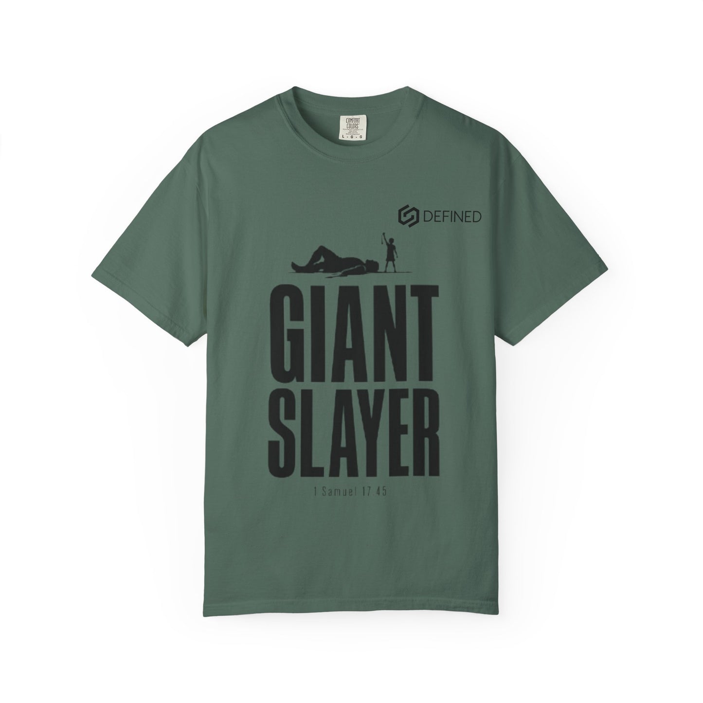 Giant Slayer Tee | 1 Samuel 17:45 David and Goliath Christian T-Shirt | Old Testament Streetwear