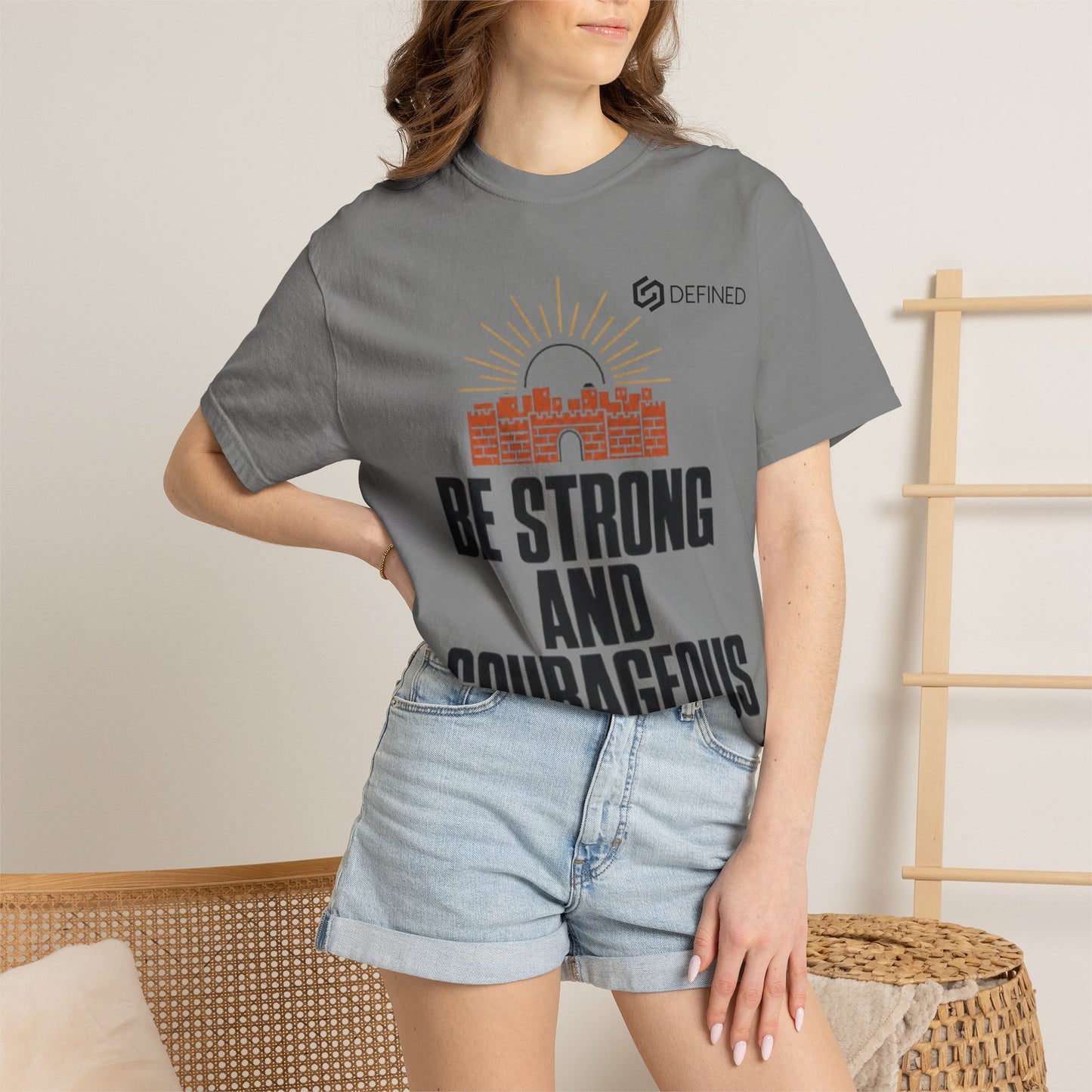 Be Strong and Courageous Tee | Joshua 1:9 Christian T-Shirt | Old Testament Streetwear