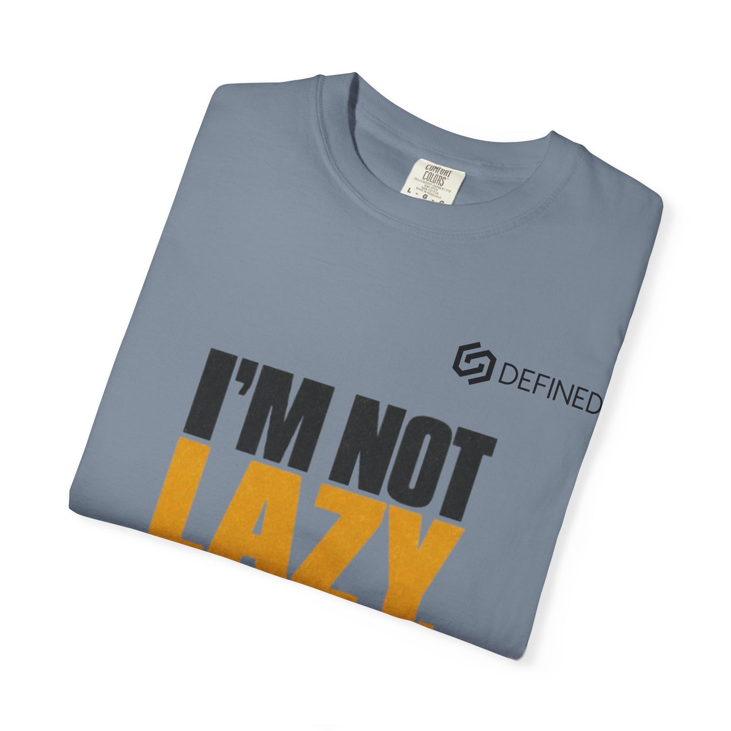 Energy-Saving Mode T-Shirt — "I’m Not Lazy" Graphic Tee