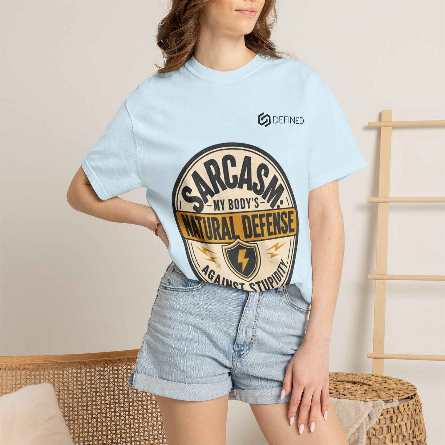Sarcasm My Body's Natural Defense T-Shirt — Funny Graphic Tee