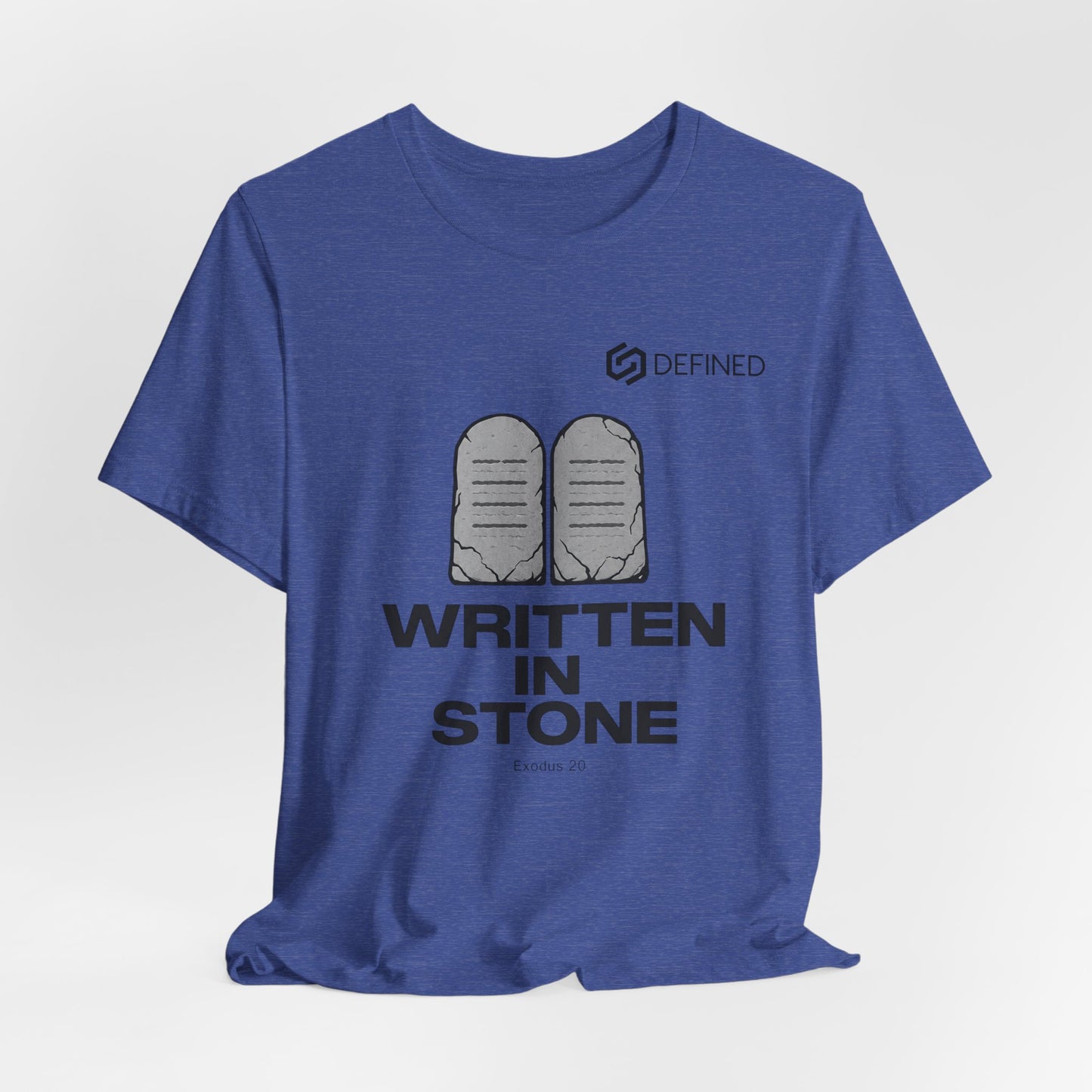 Written in Stone Tee | Exodus 20 Ten Commandments Christian T-Shirt | Old Testament Streetwear