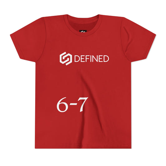 6-7 t-Shirt Defined Youth Tee: