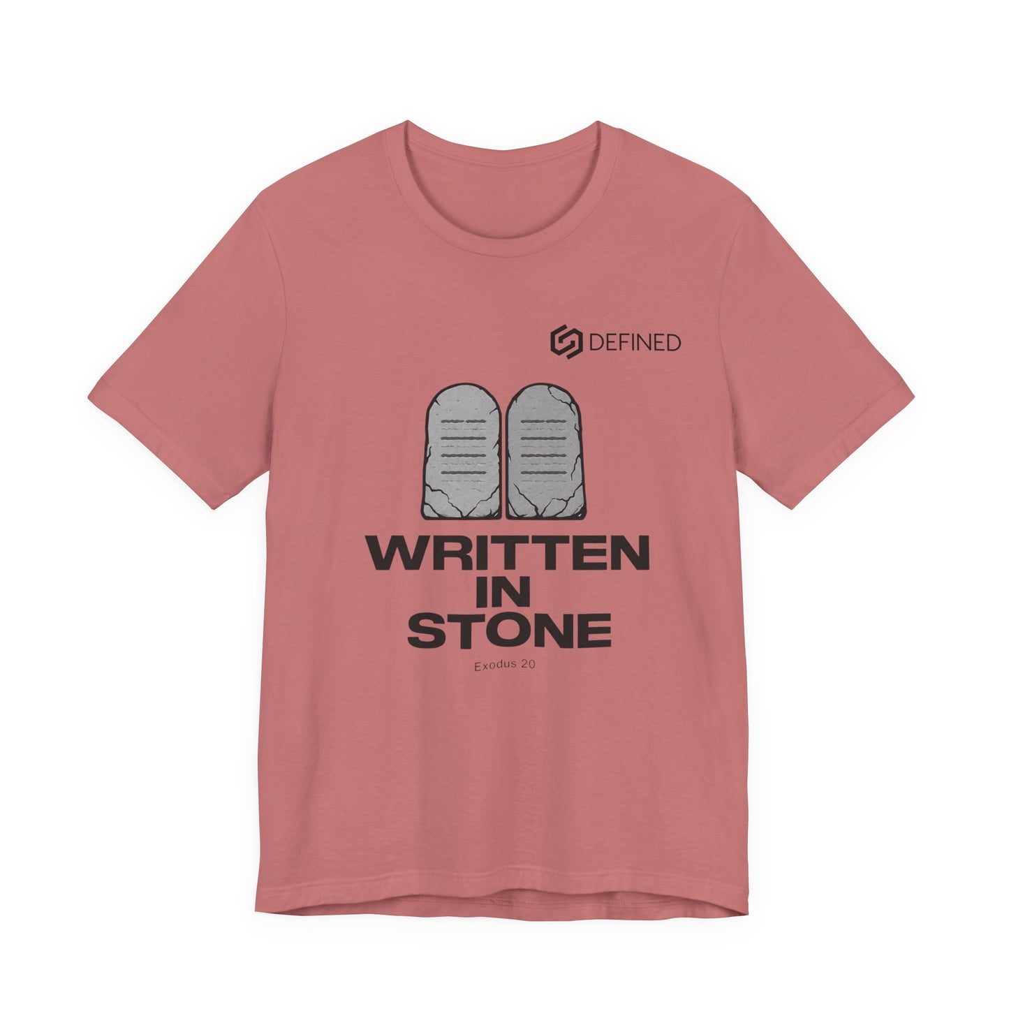 Written in Stone Tee | Exodus 20 Ten Commandments Christian T-Shirt | Old Testament Streetwear