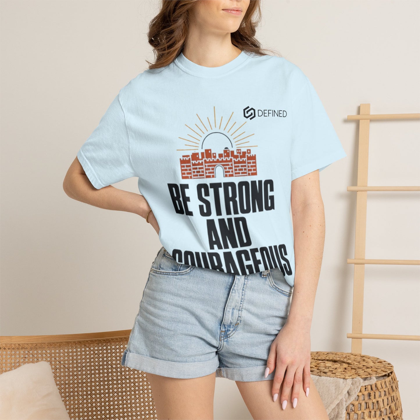 Be Strong and Courageous Tee | Joshua 1:9 Christian T-Shirt | Old Testament Streetwear