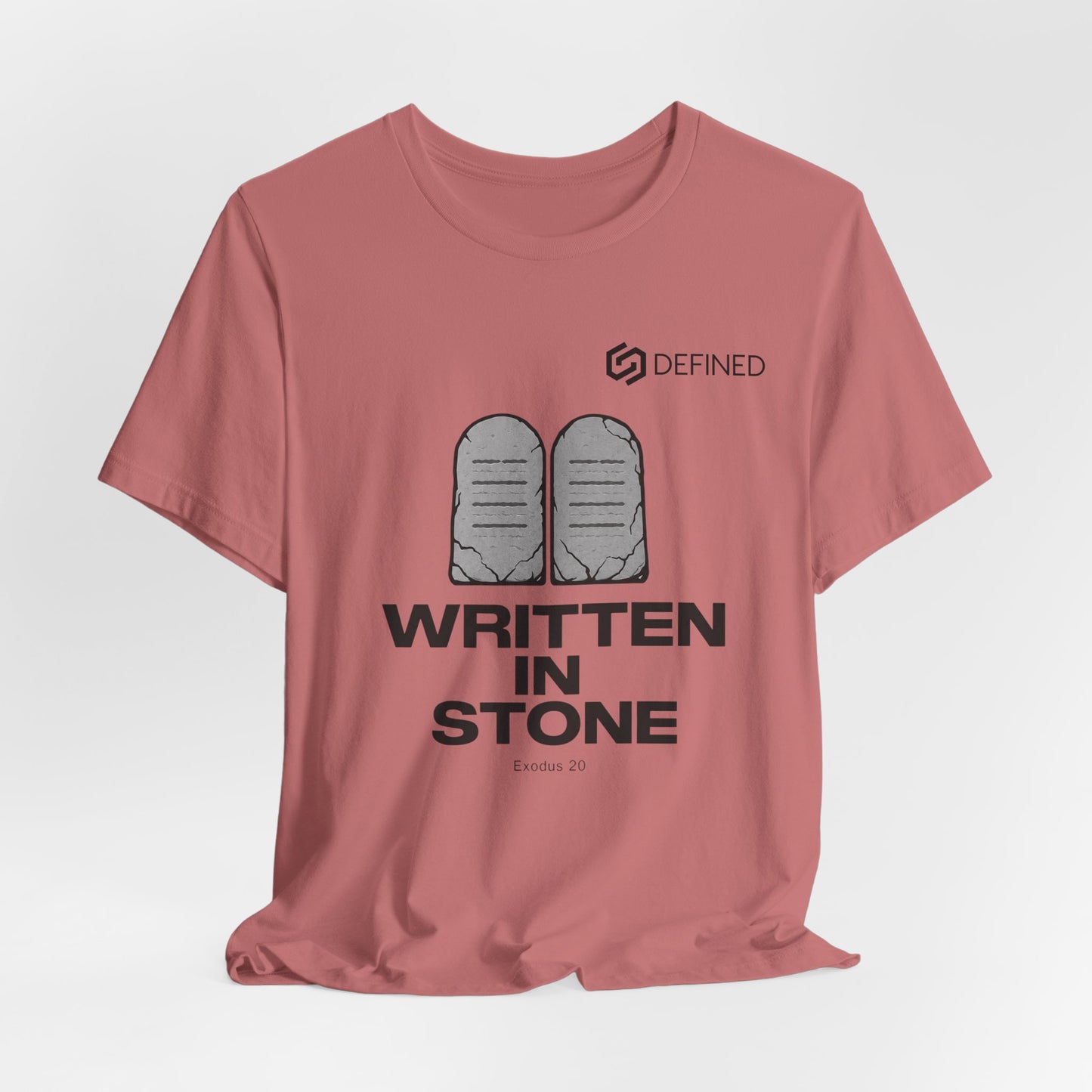 Written in Stone Tee | Exodus 20 Ten Commandments Christian T-Shirt | Old Testament Streetwear