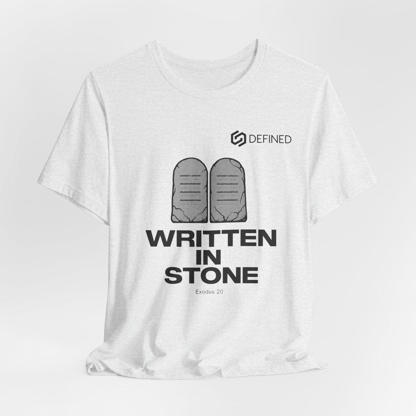 Written in Stone Tee | Exodus 20 Ten Commandments Christian T-Shirt | Old Testament Streetwear