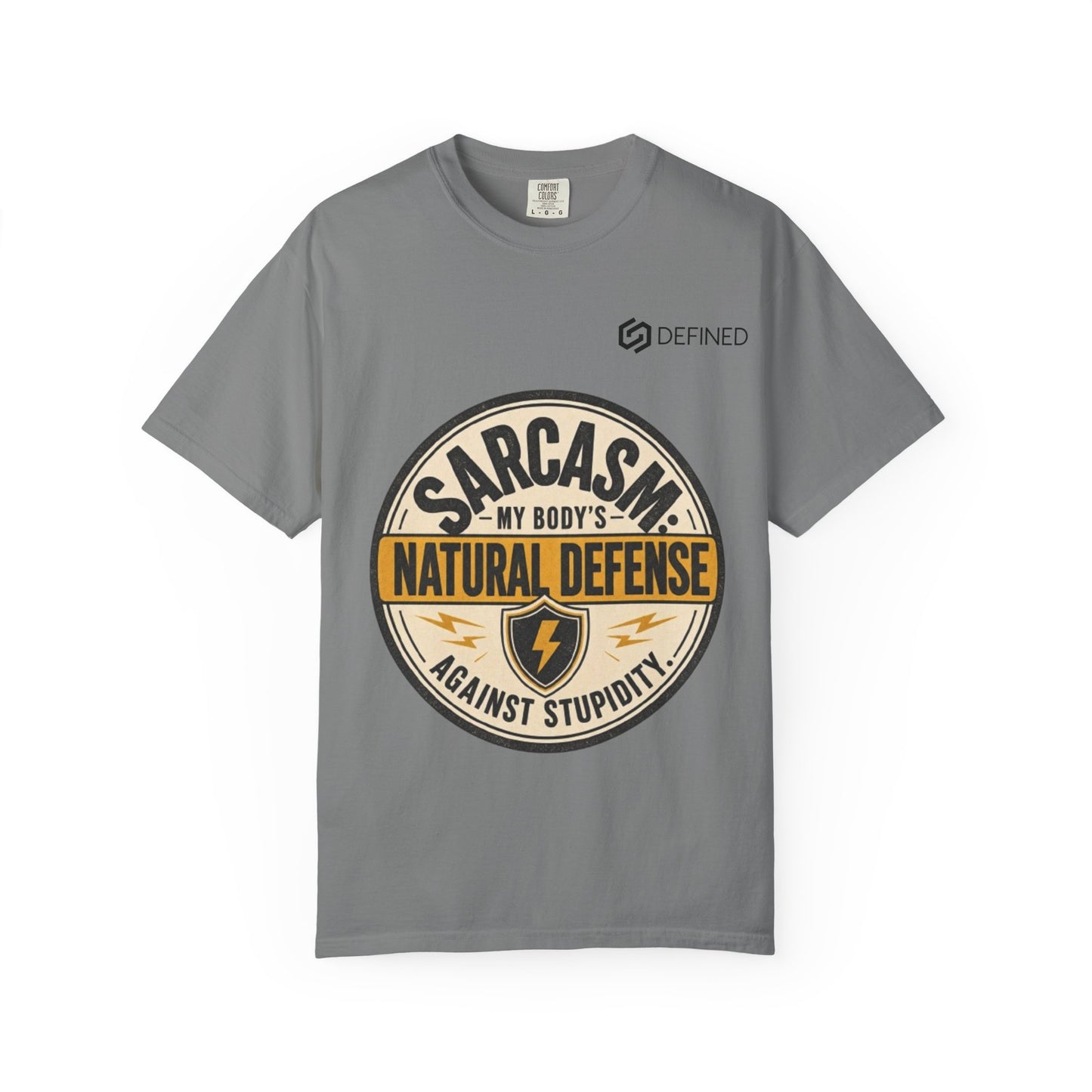 Sarcasm My Body's Natural Defense T-Shirt — Funny Graphic Tee